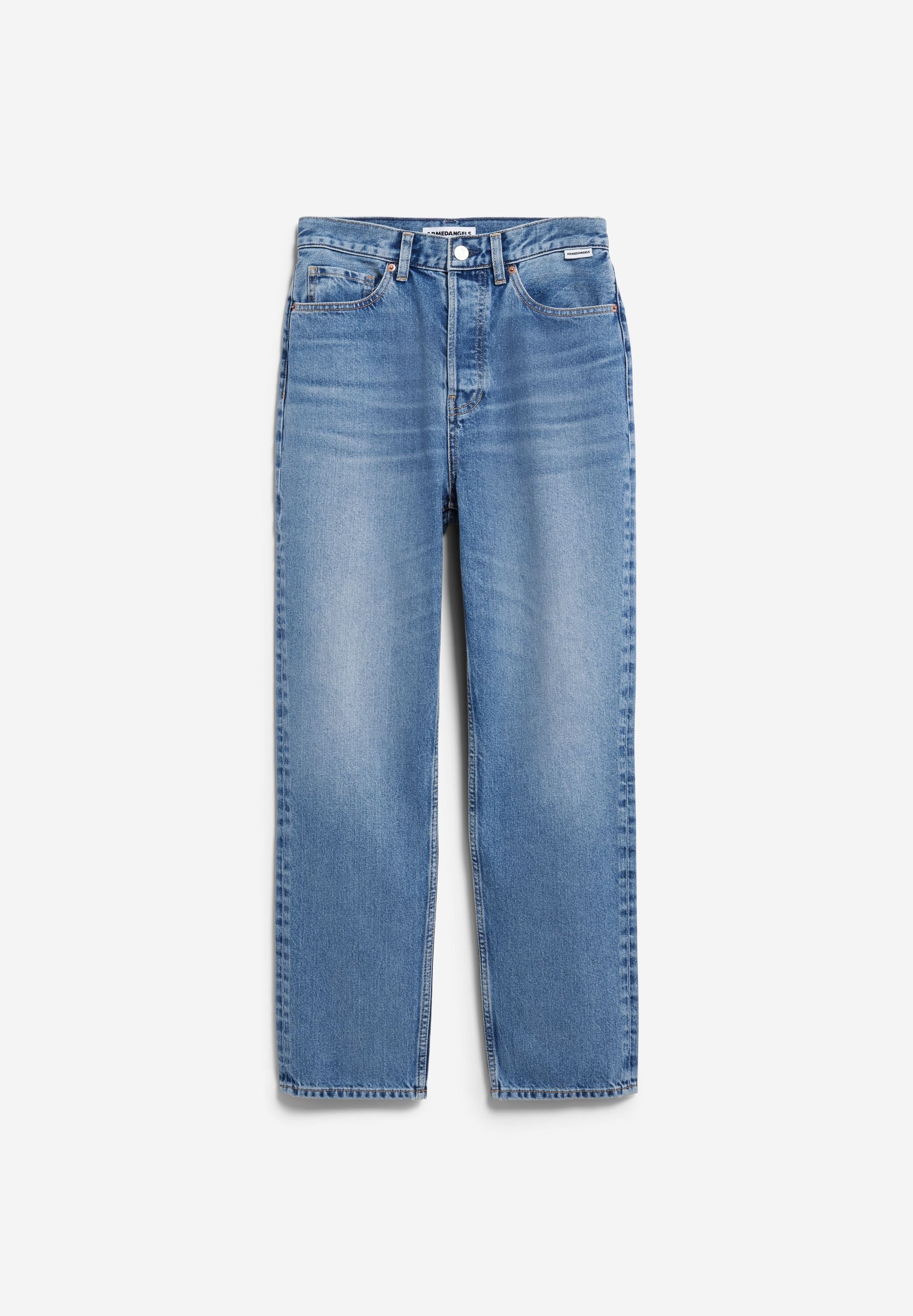 AAIKALA HIGH WAIST STRAIGHT JEANS | crunchy - Image 7