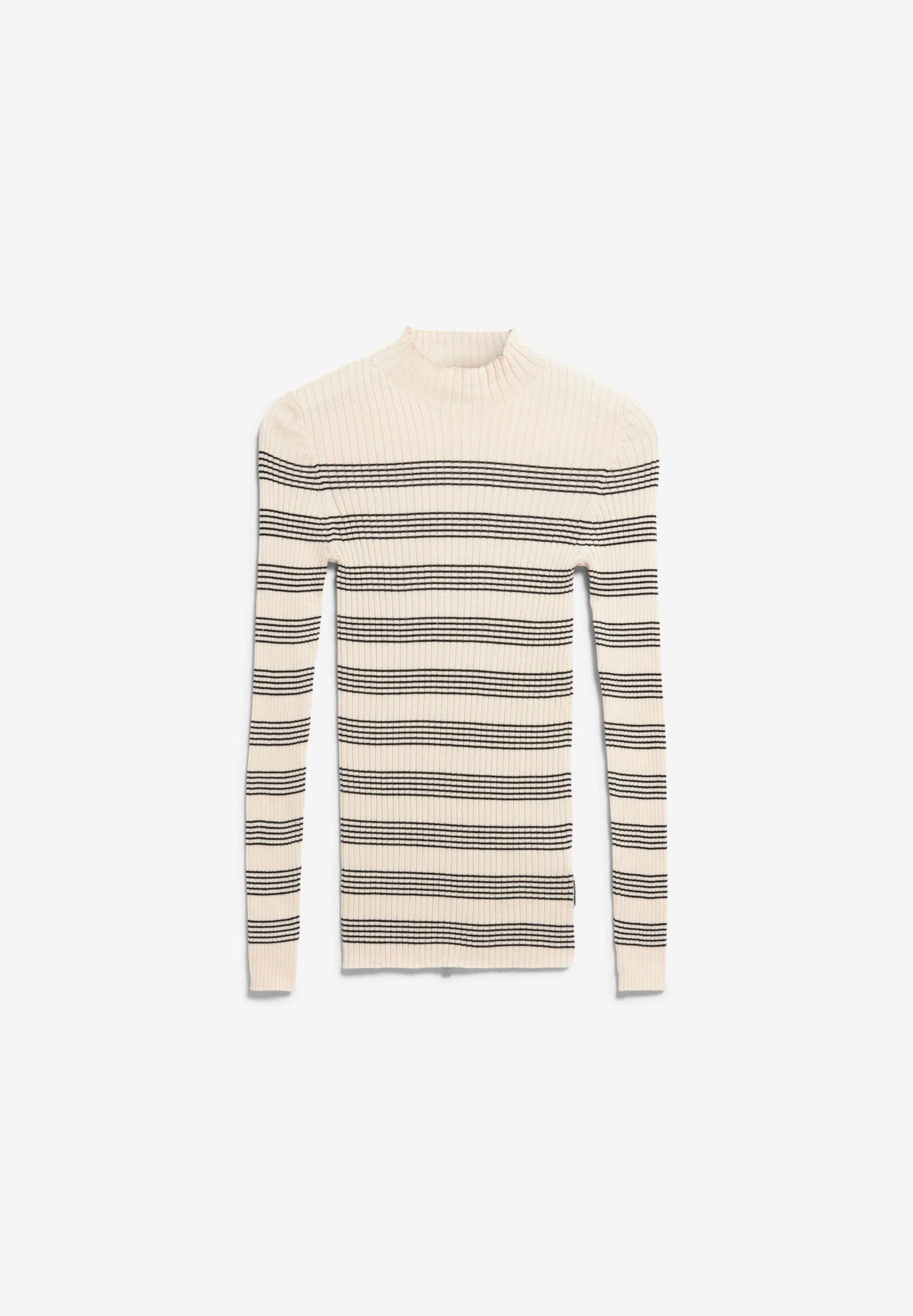 ALAANIA GESTREIFTER STRICKPULLOVER