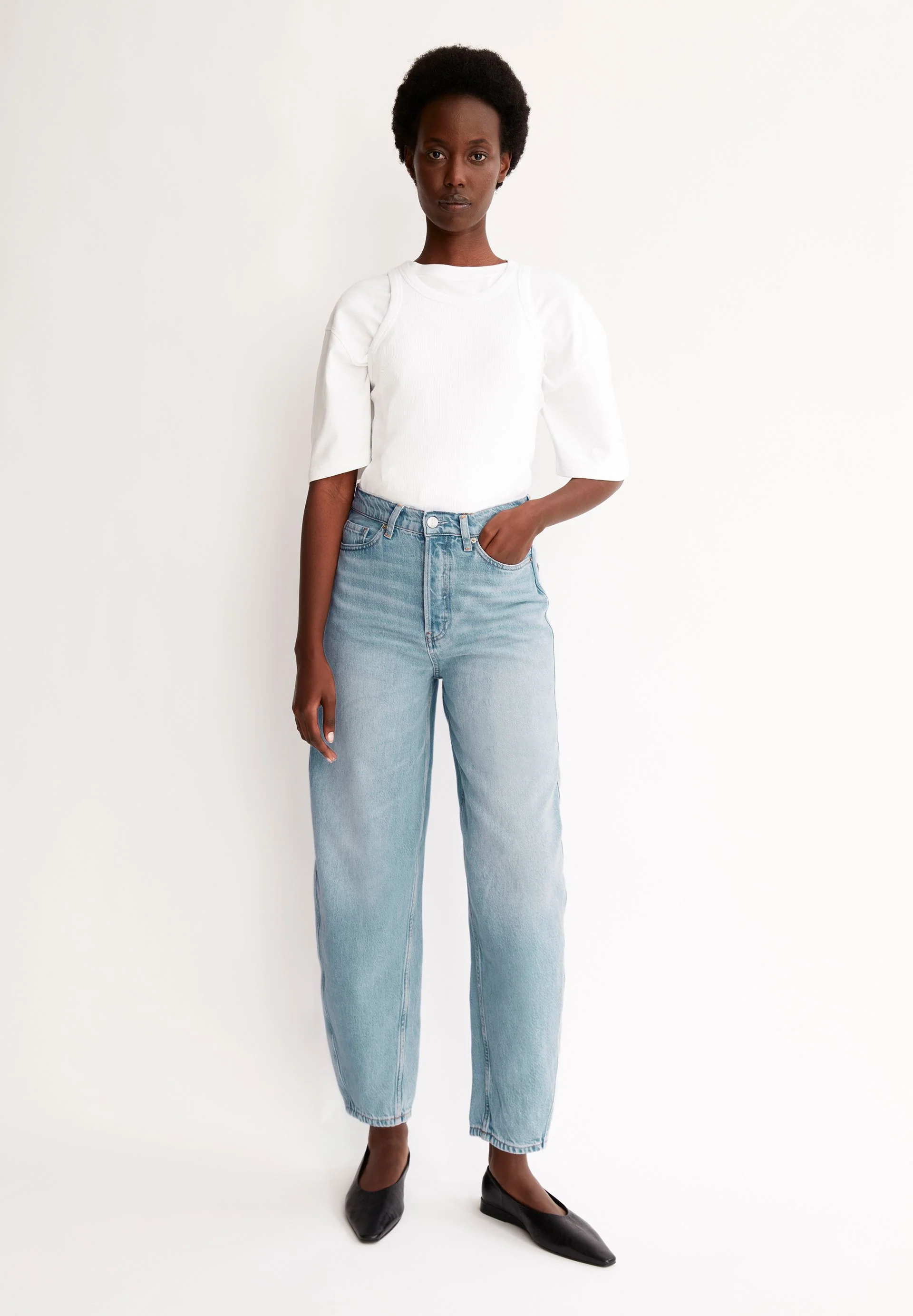 BAARLY HIGH WAIST BARREL JEANS | noise - Image 4