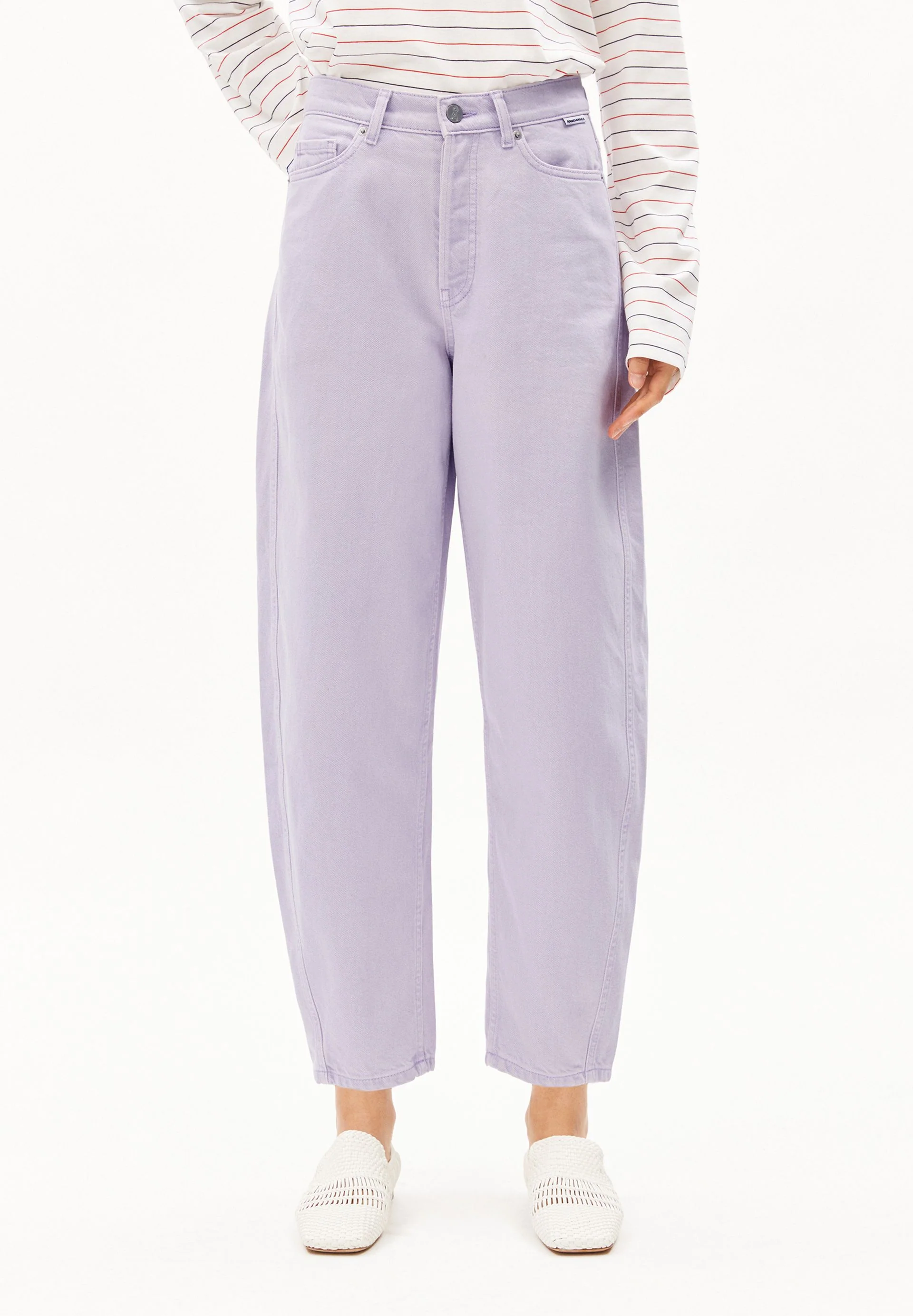 BAARLY BARREL JEANS | soft lilac