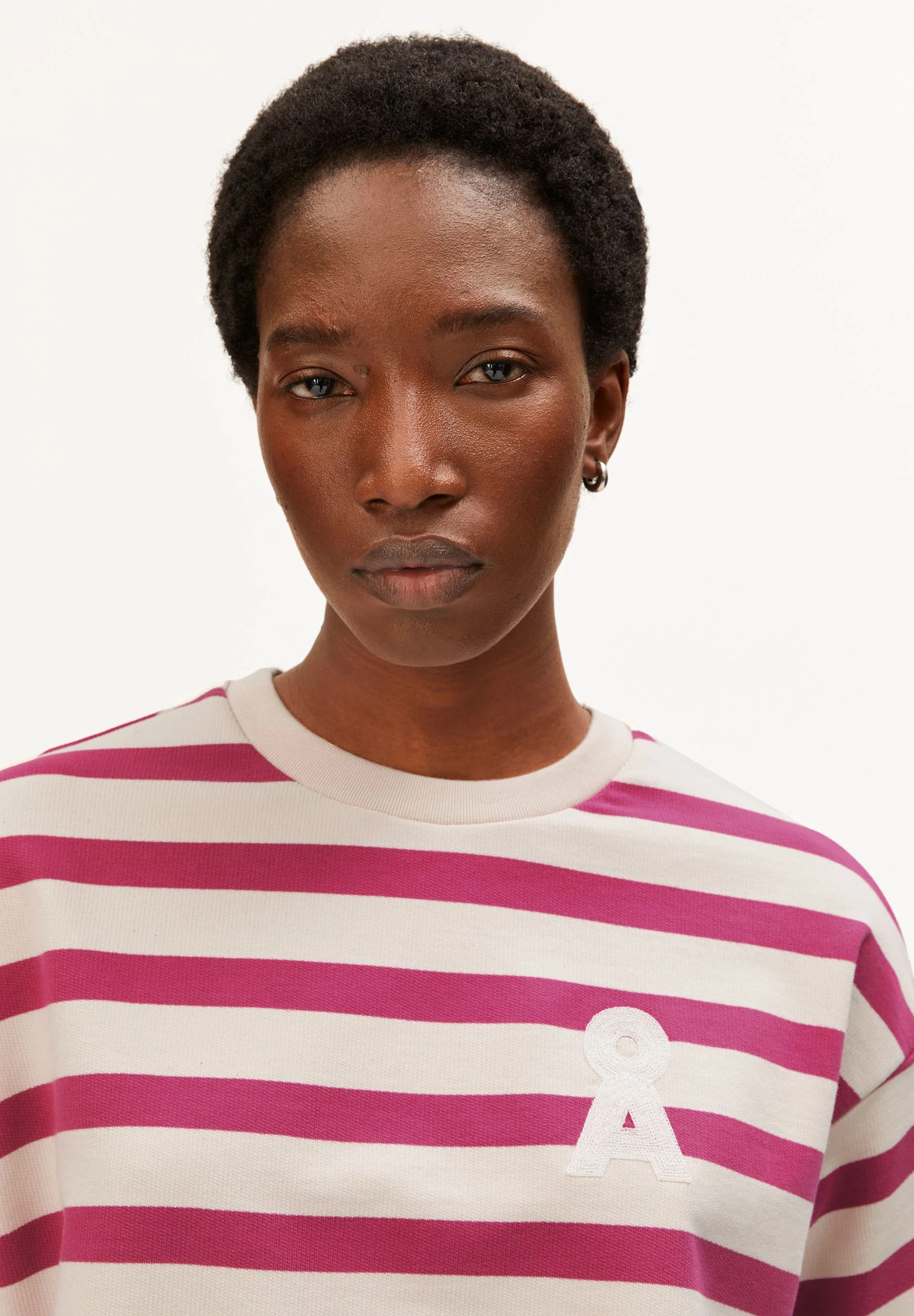 BAMIKAA GESTREIFTES SWEATSHIRT | undyed-very berry - Image 3