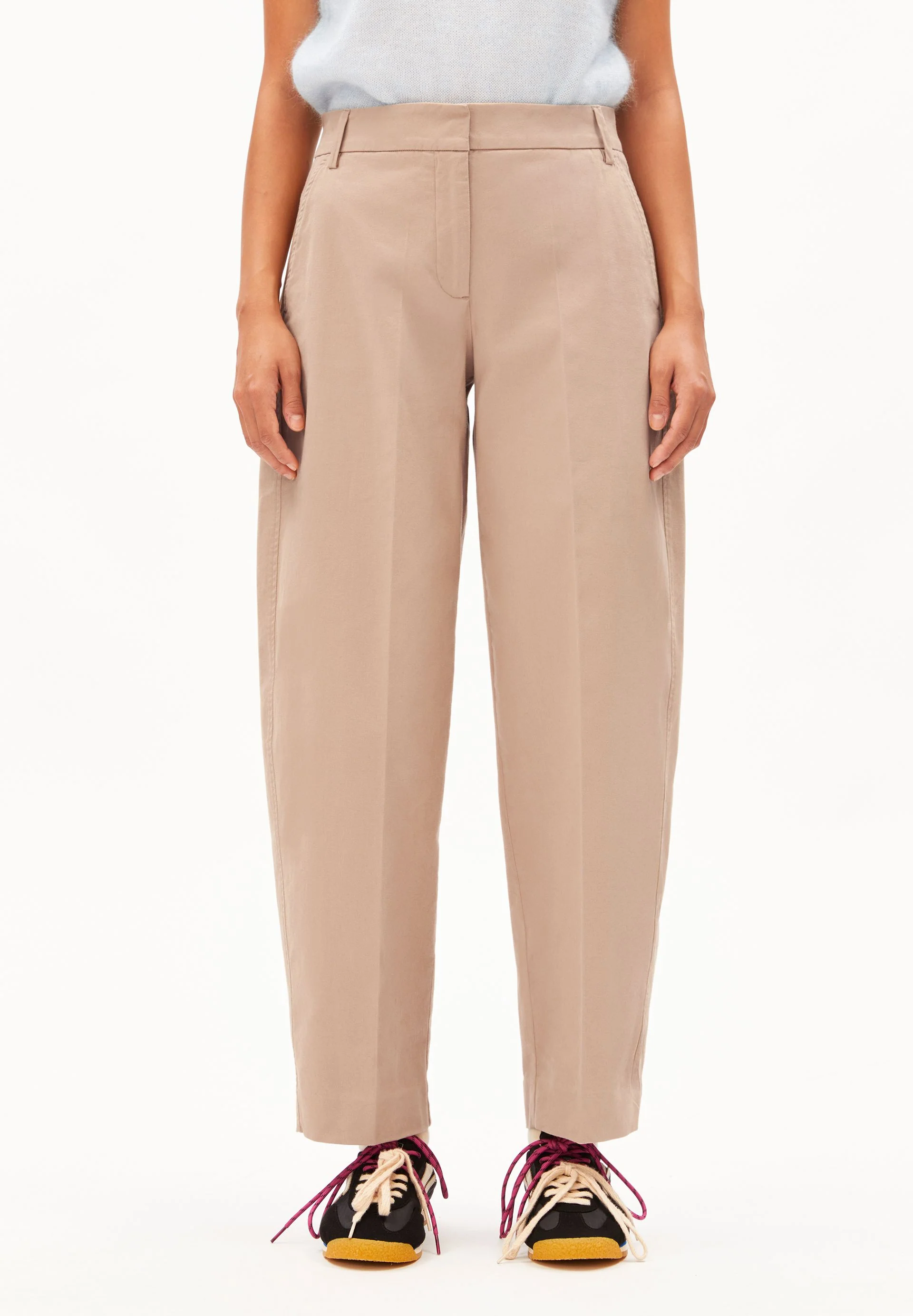 BARREL LEG TWILLHOSE | true camel