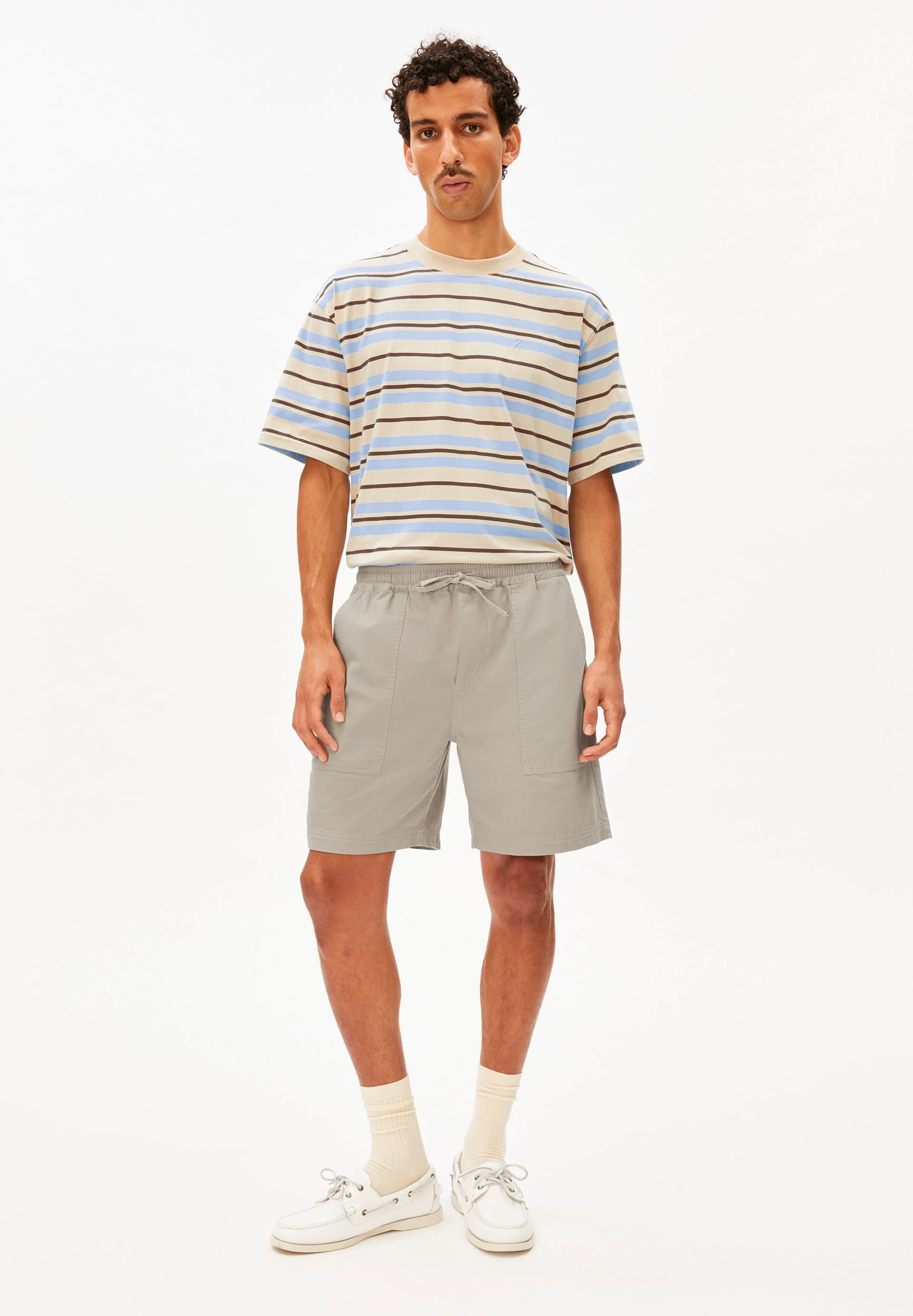 BAUMWOLL-LEINEN SHORTS | sandstone - Image 5