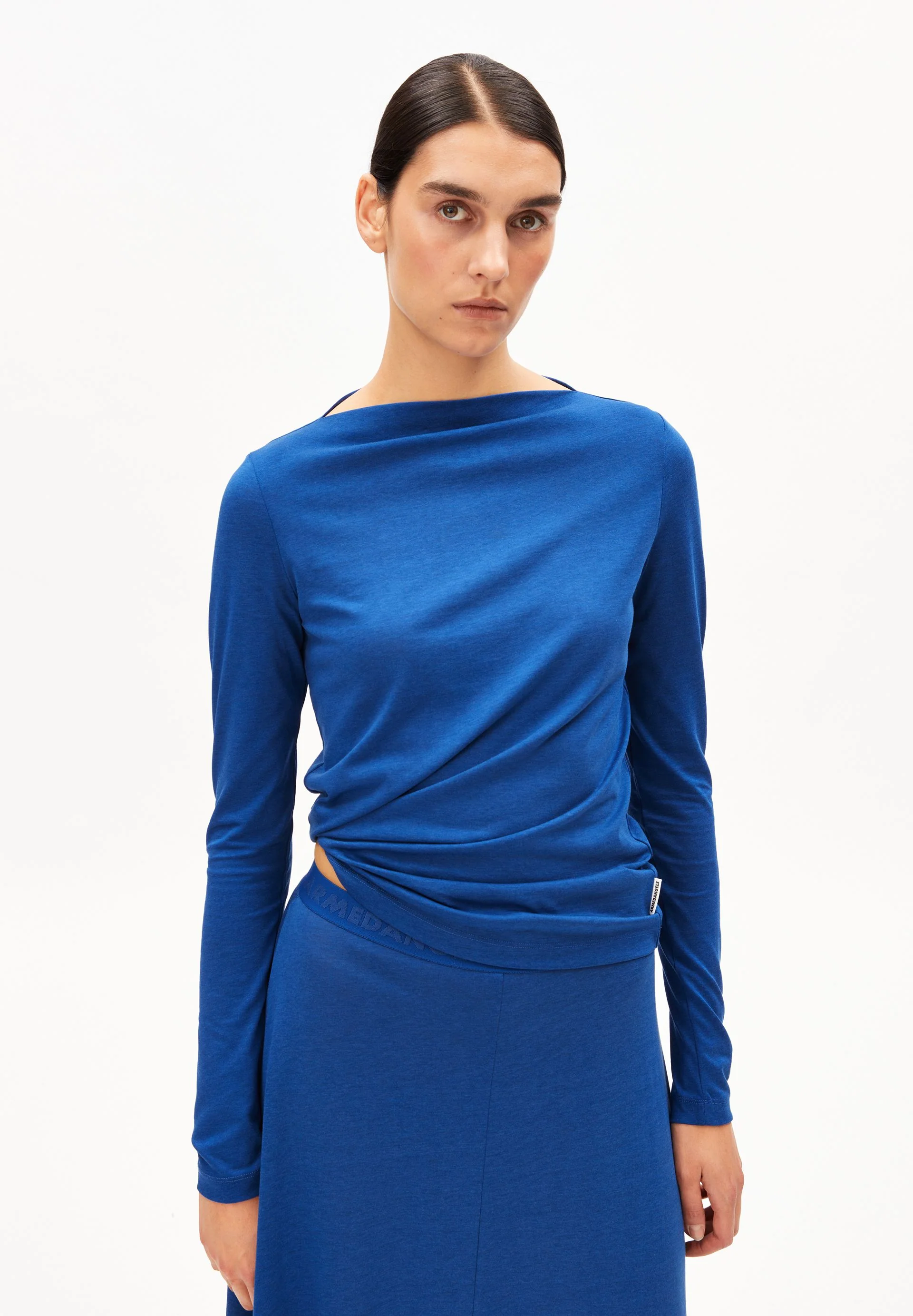 BOAT NECK LANGARMSHIRT | dynamo blue