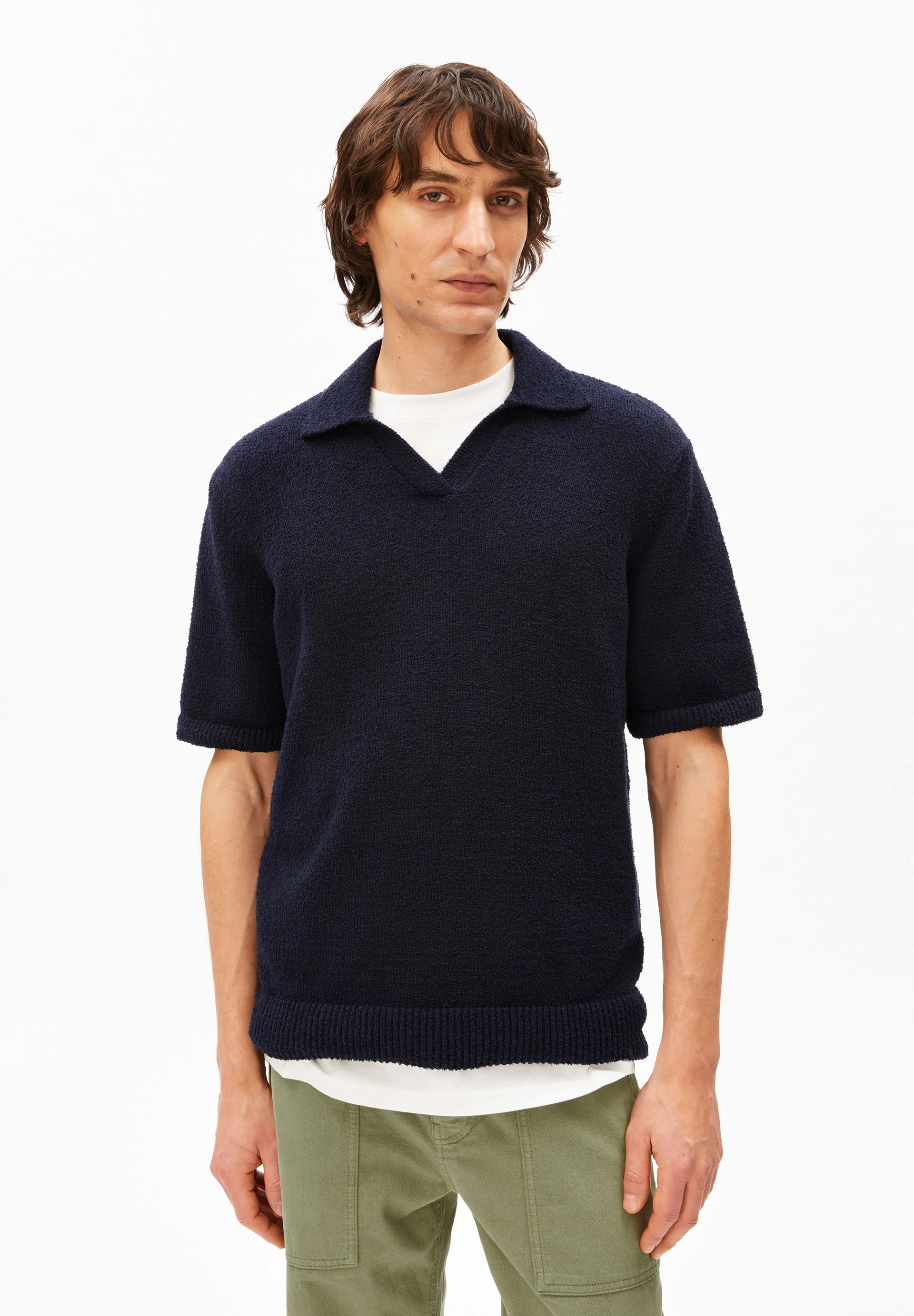 BOUCLE KNIT POLOSHIRT