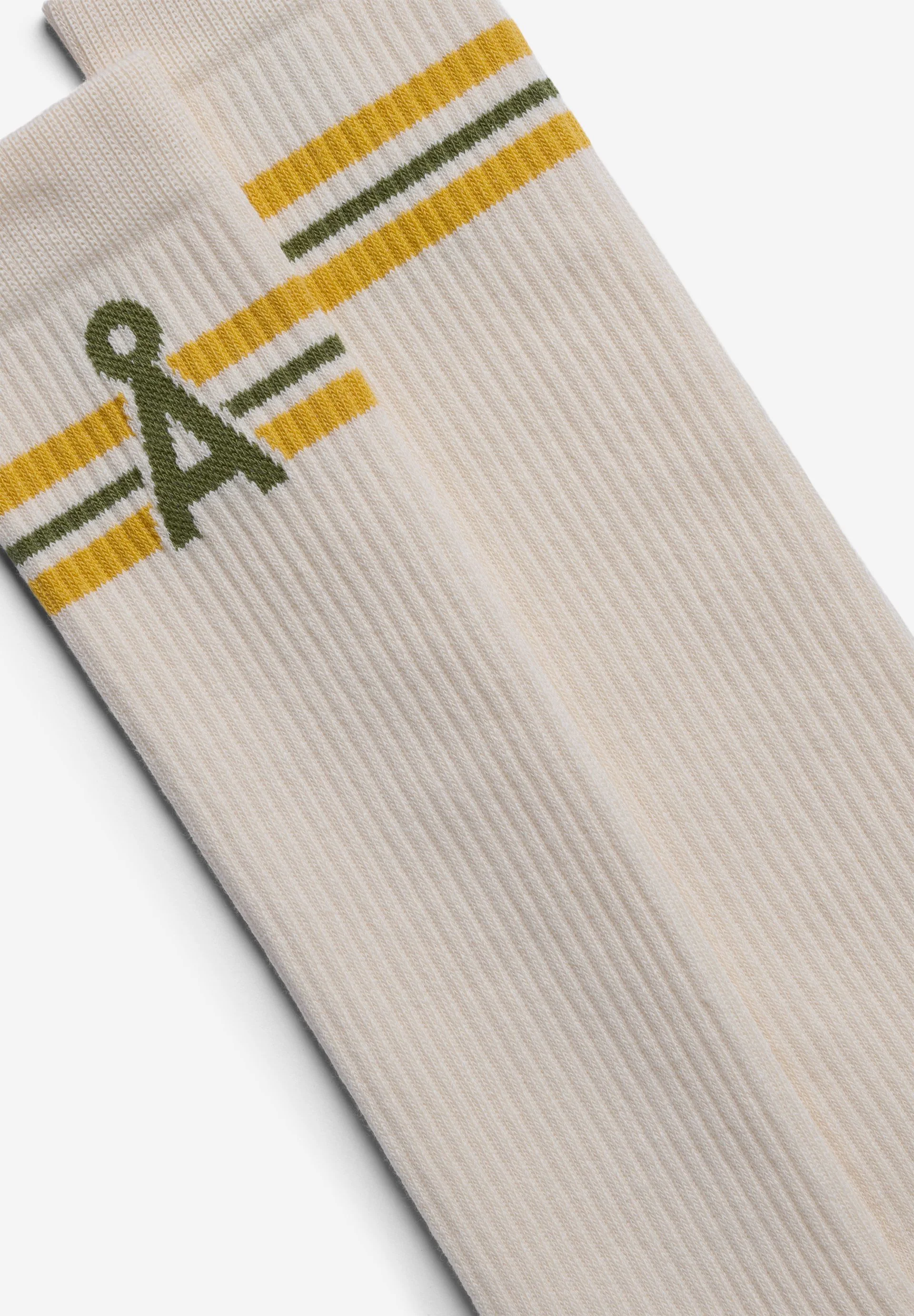 CAARLO GESTREIFTE SOCKEN | oatmilk