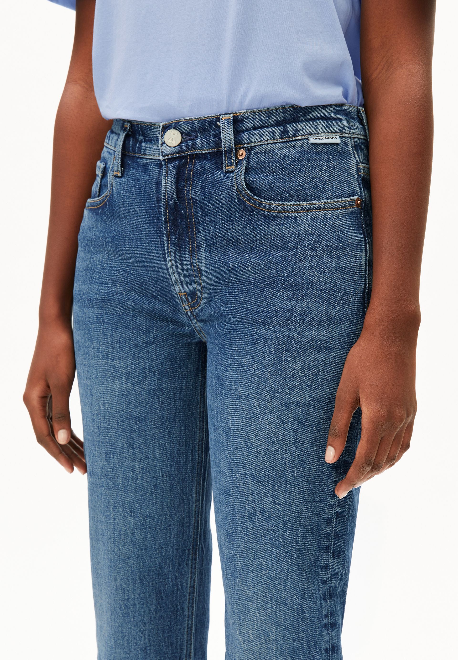 CARENAA MID WAIST STRAIGHT JEANS | atmospheric - Image 3
