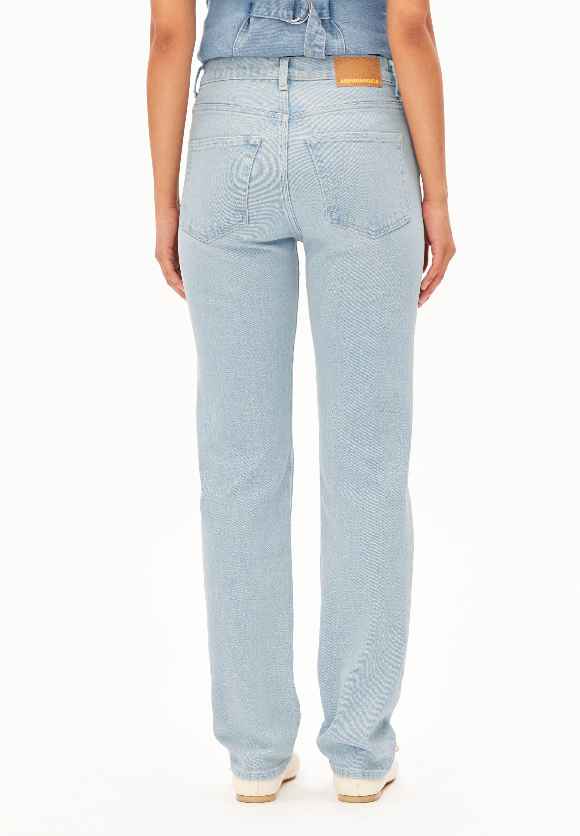 CARENAA MID WAIST STRAIGHT JEANS | glacier - Image 2