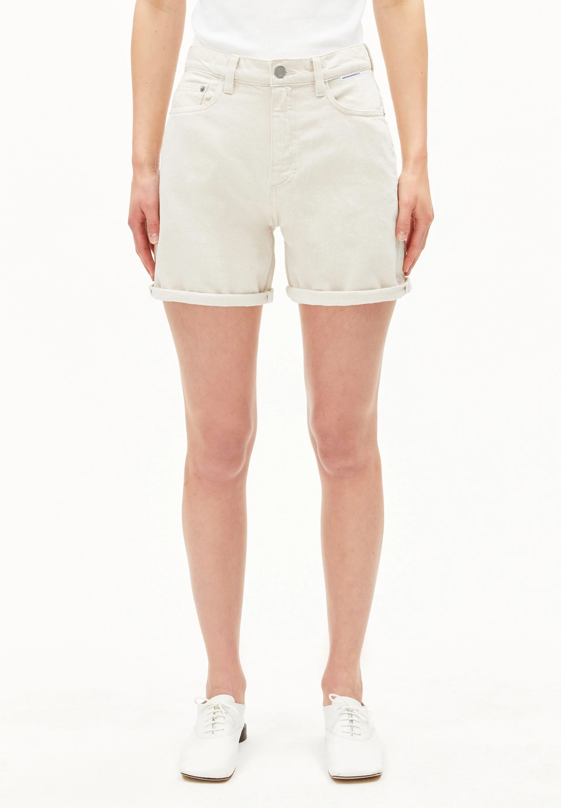 SHEAARI HIGH WAIST JEANS-SHORTS | undyed