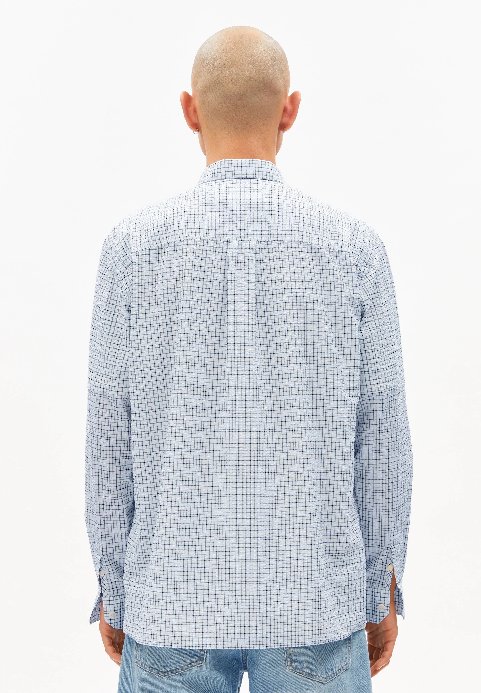 KARIERTES LANGARMHEMD | tinted navy - Image 2