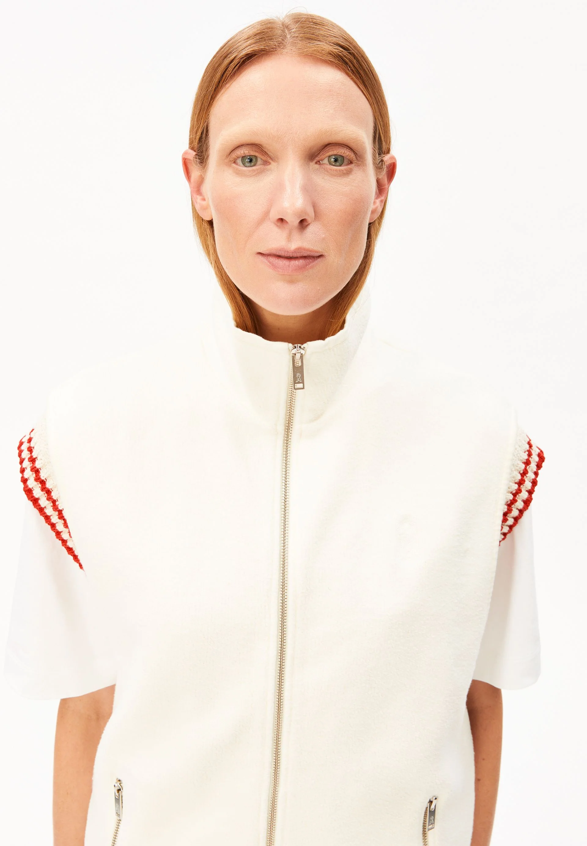 BAUMWOLL-FLEECE-WESTE | oatmilk - Image 3