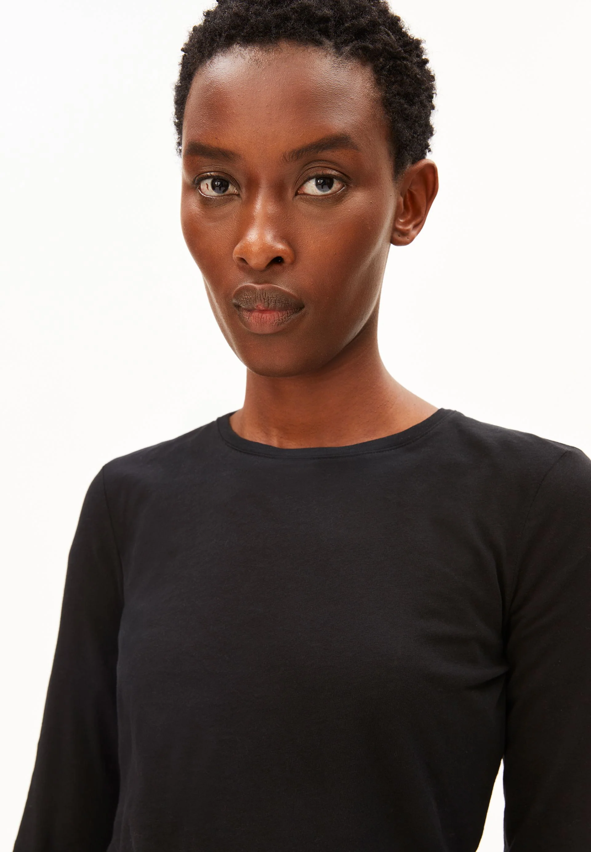 EINIAARA SOFT LANGARMSHIRT | black - Image 3