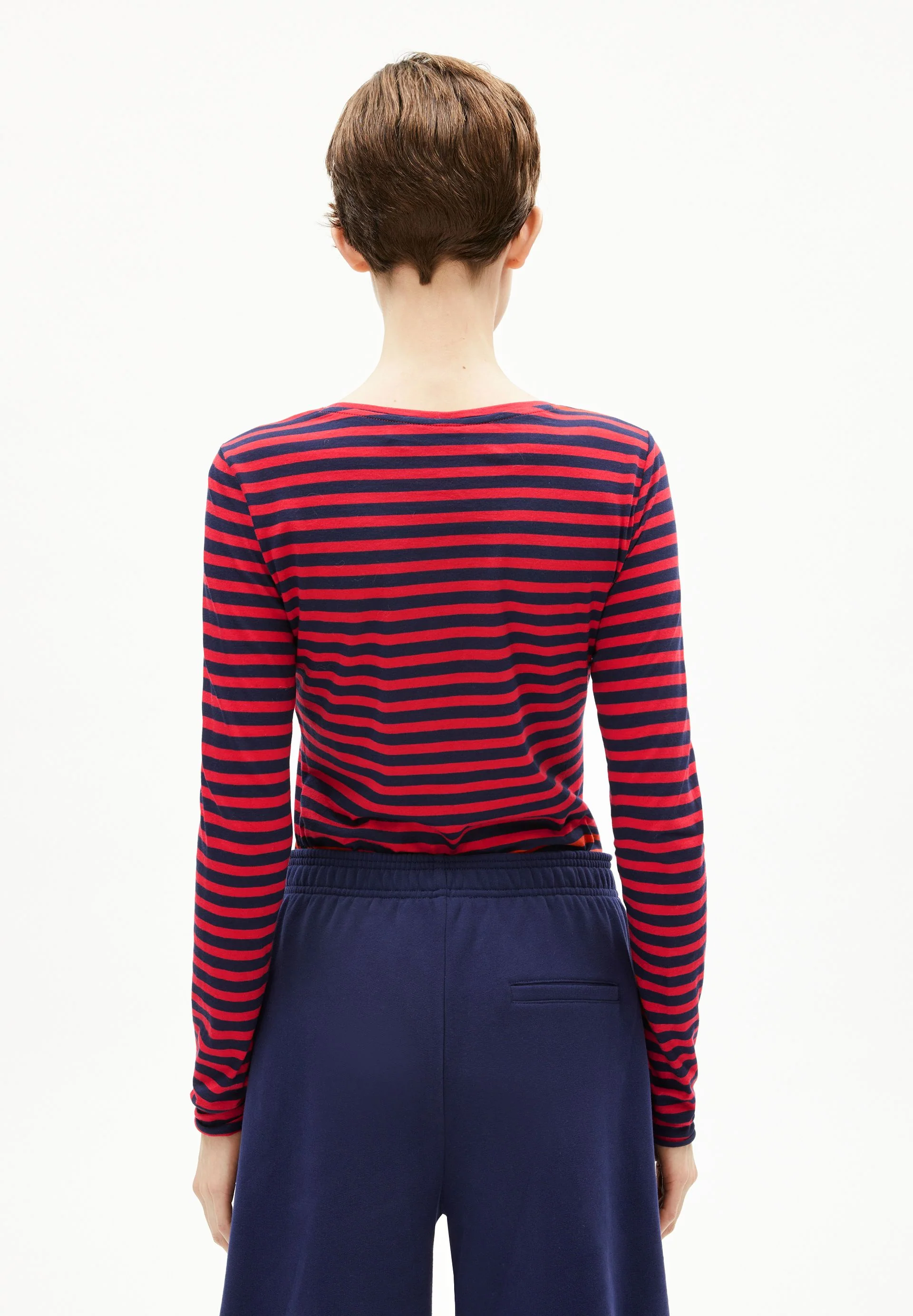 EINIAARA GESTREIFTES LANGARMSHIRT | tinted navy-candy apple - Image 2