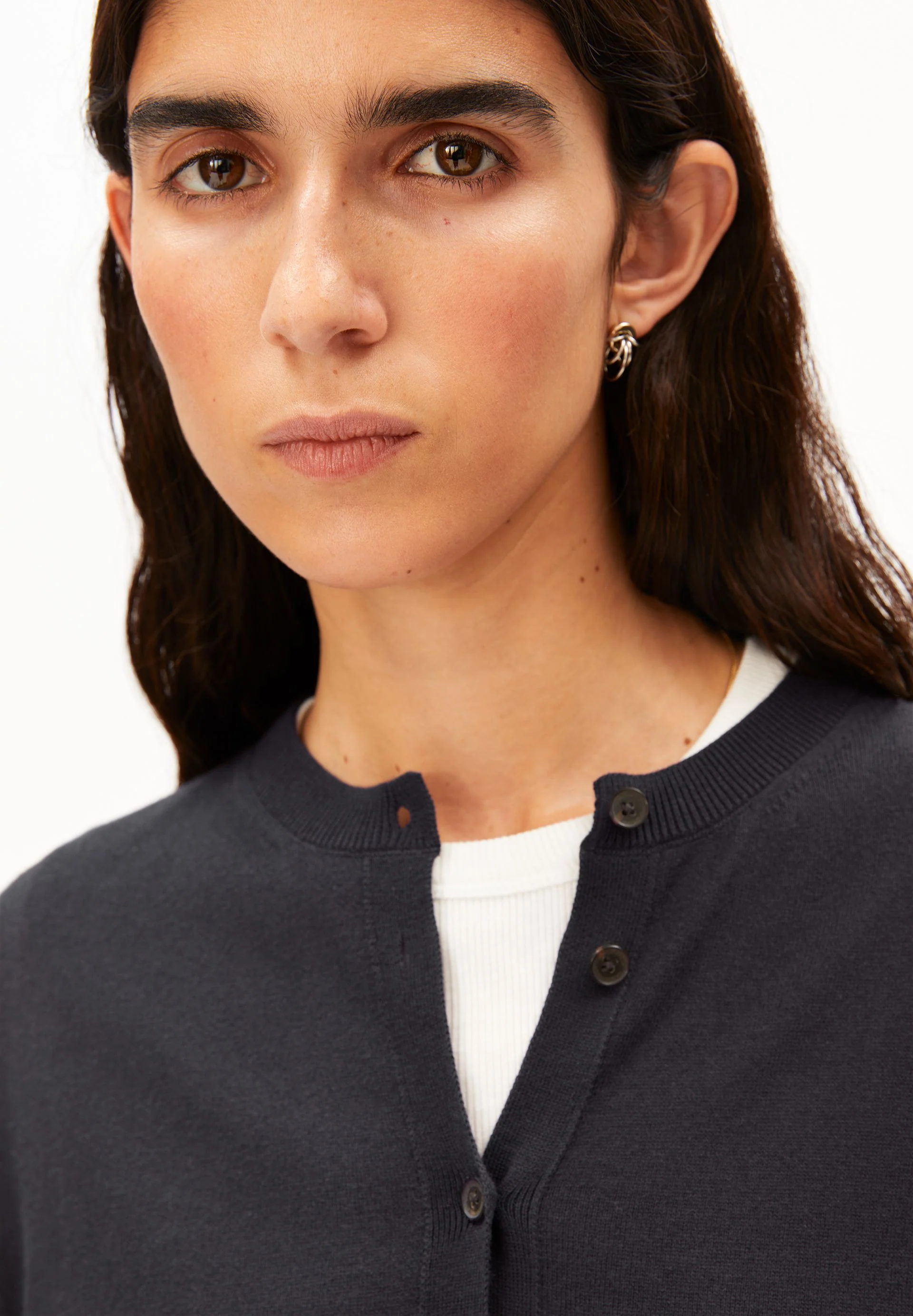 FEINSTRICKCARDIGAN | dark steel - Image 3