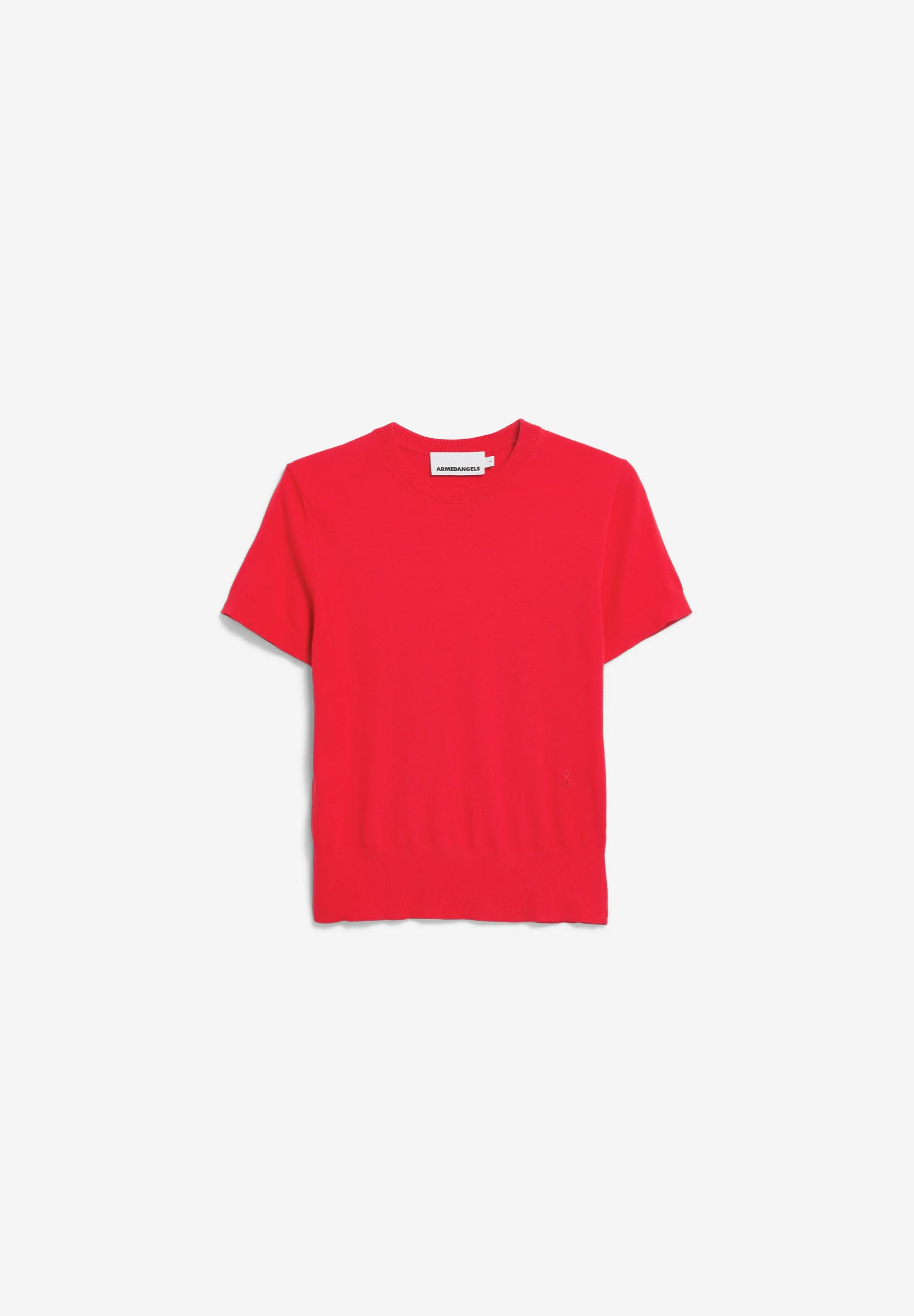 KURZÄRMLIGER STRICKPULLOVER | mars red - Image 6