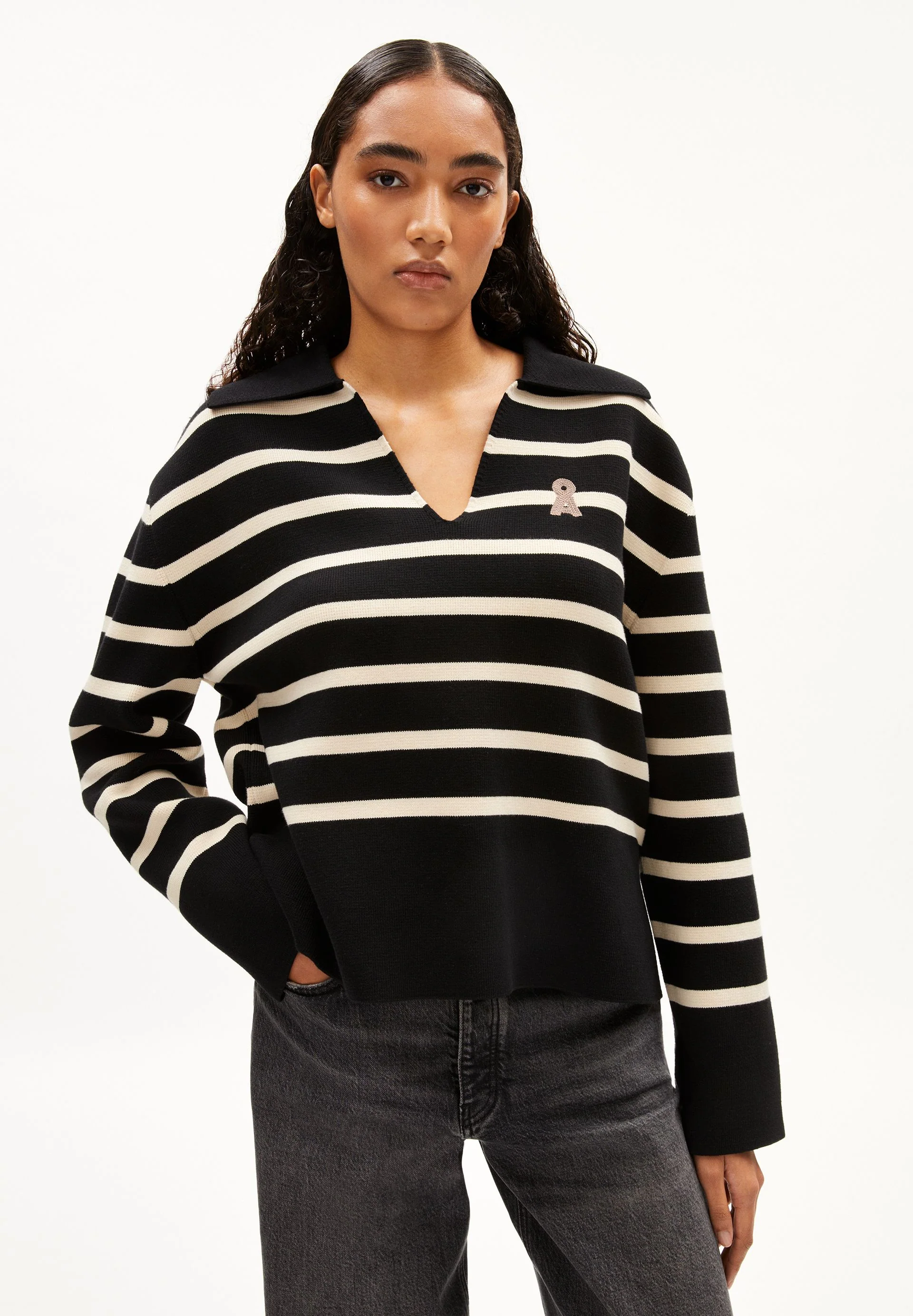 FREJIAAS STRIPES | black-oatmilk