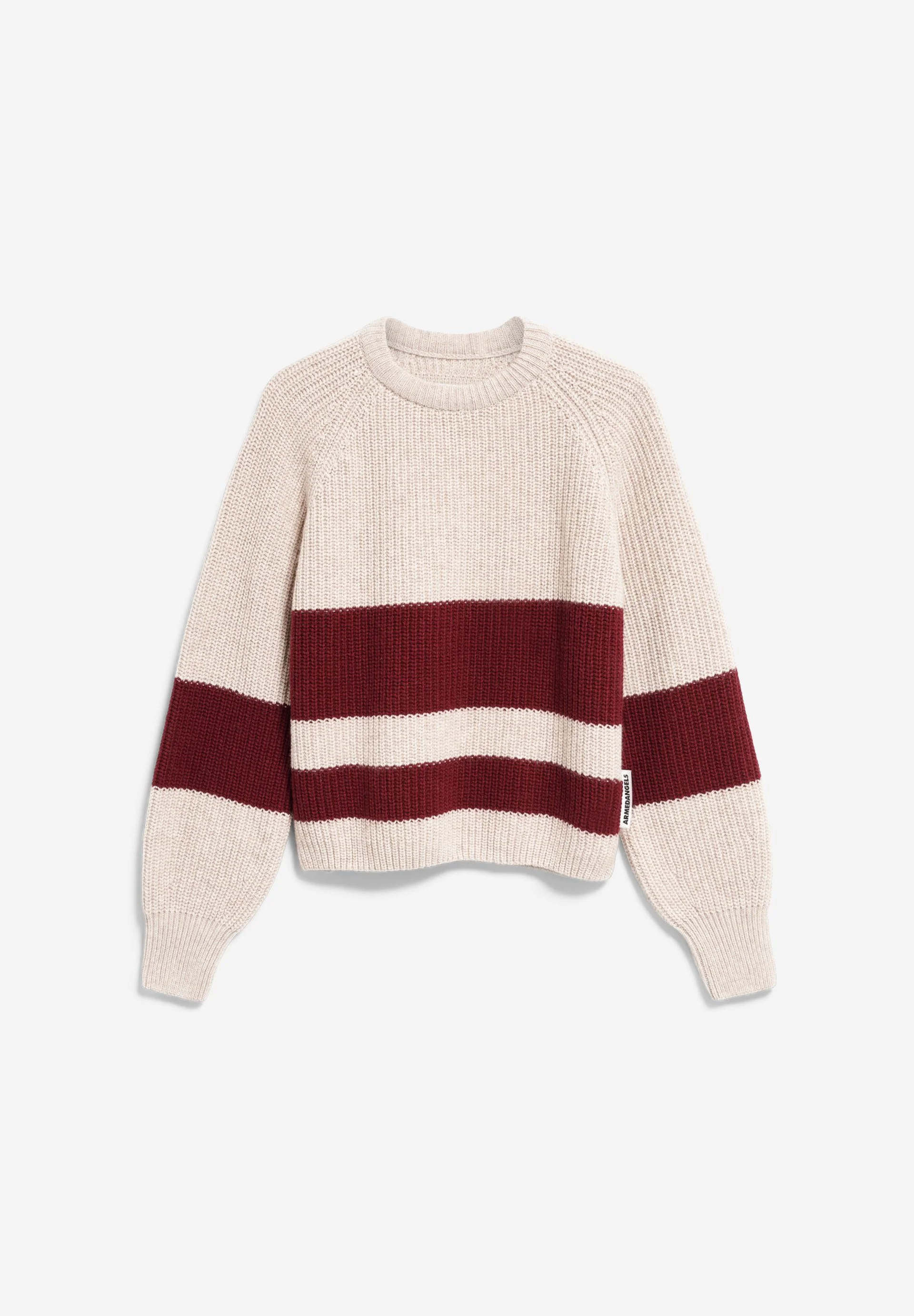 GESTREIFTER RIPPSTRICK PULLOVER