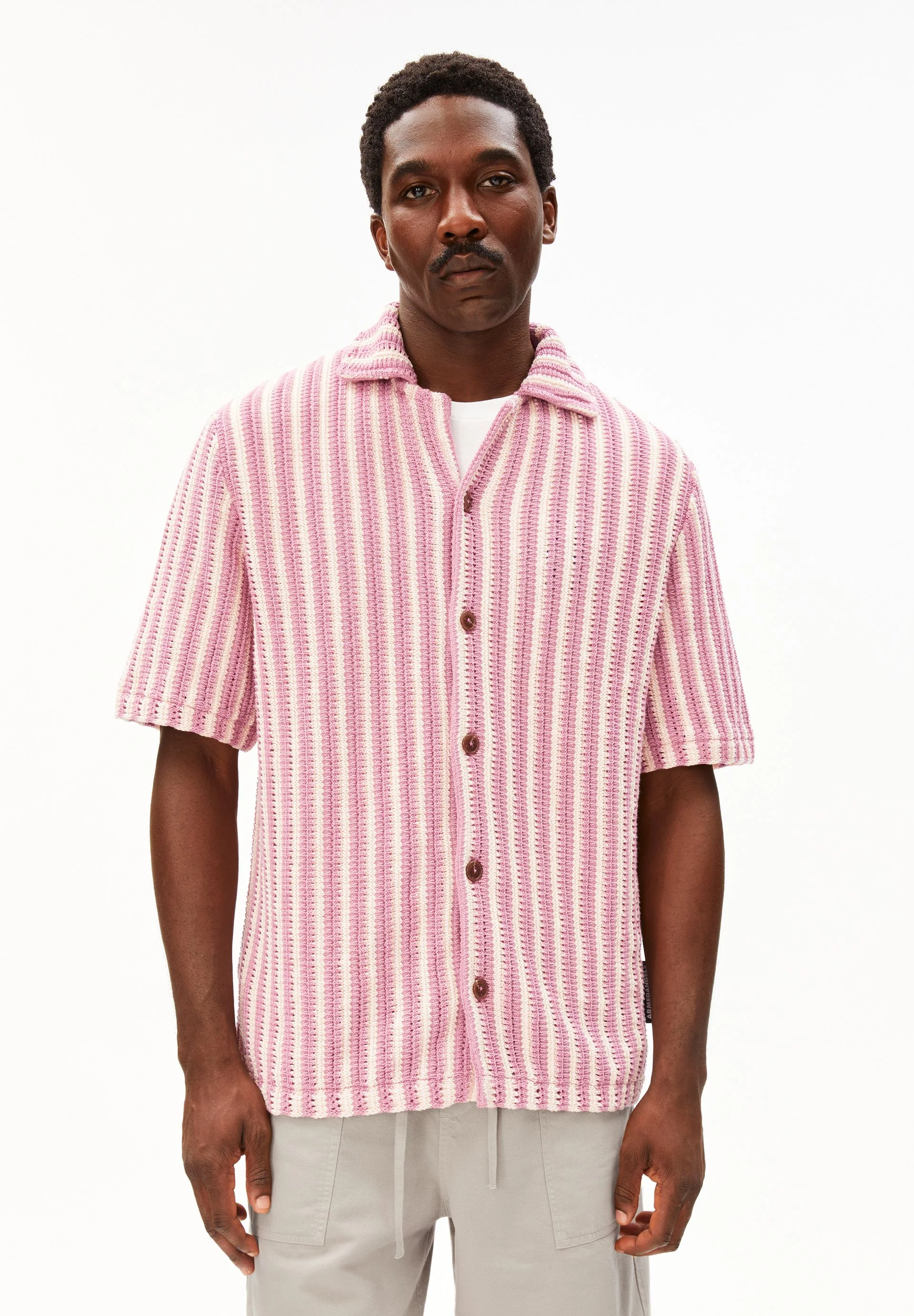 GESTREIFTES STRICKPOLOSHIRT