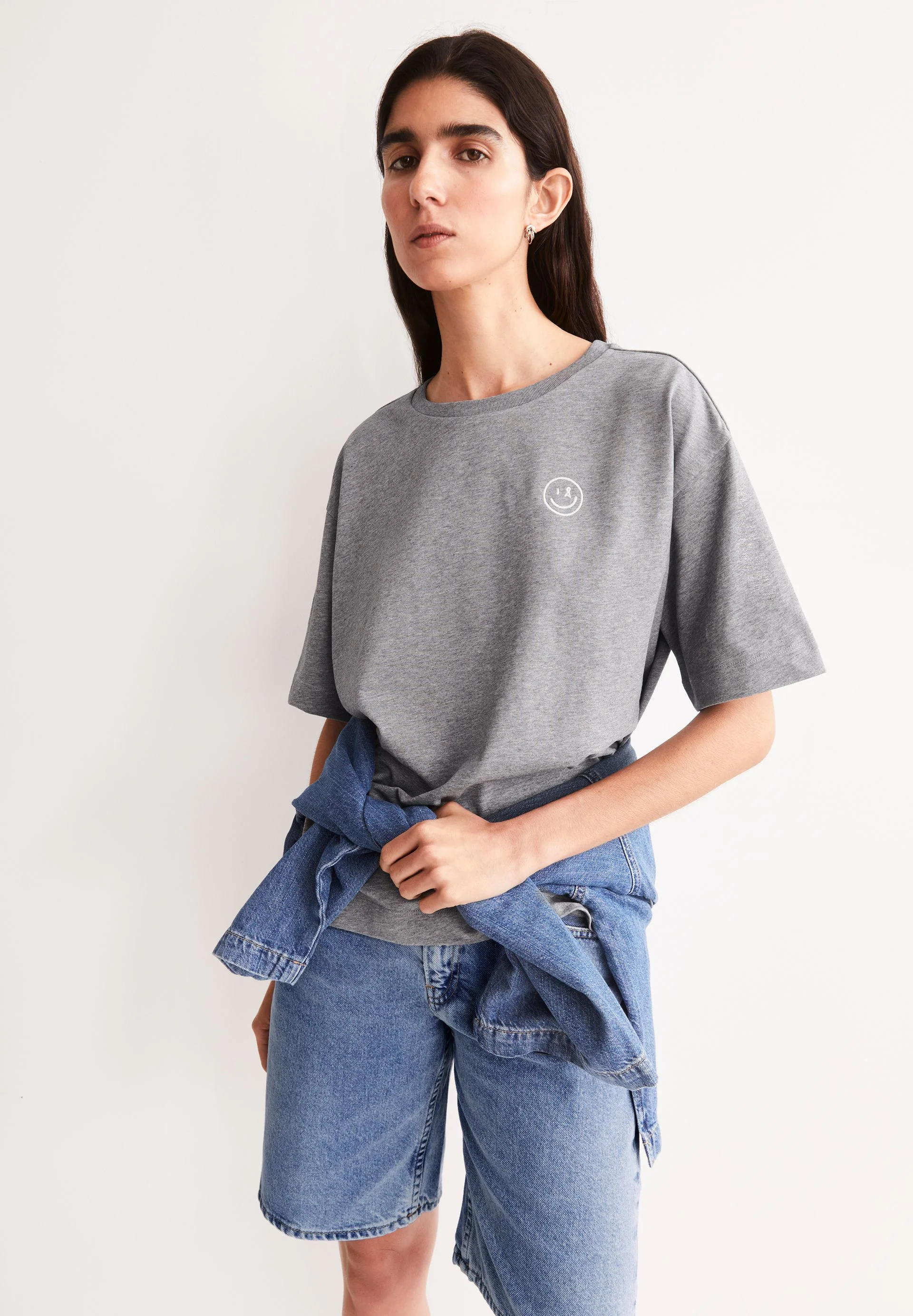 GIANNAA DIFFERENCE T-SHIRT | silver melange - Image 4