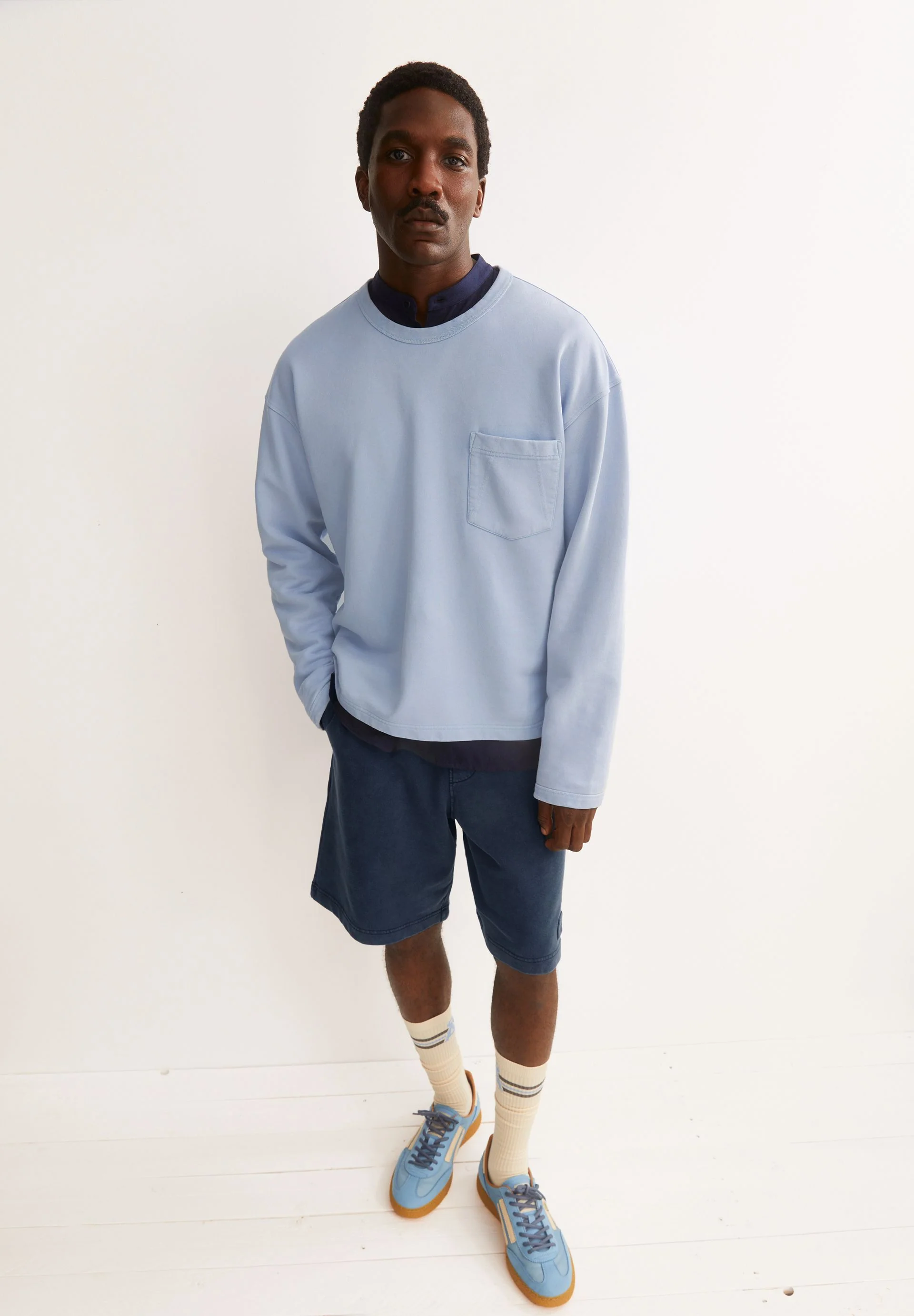 GMT DYE SWEATSHIRT | wedgwood washed - Image 4