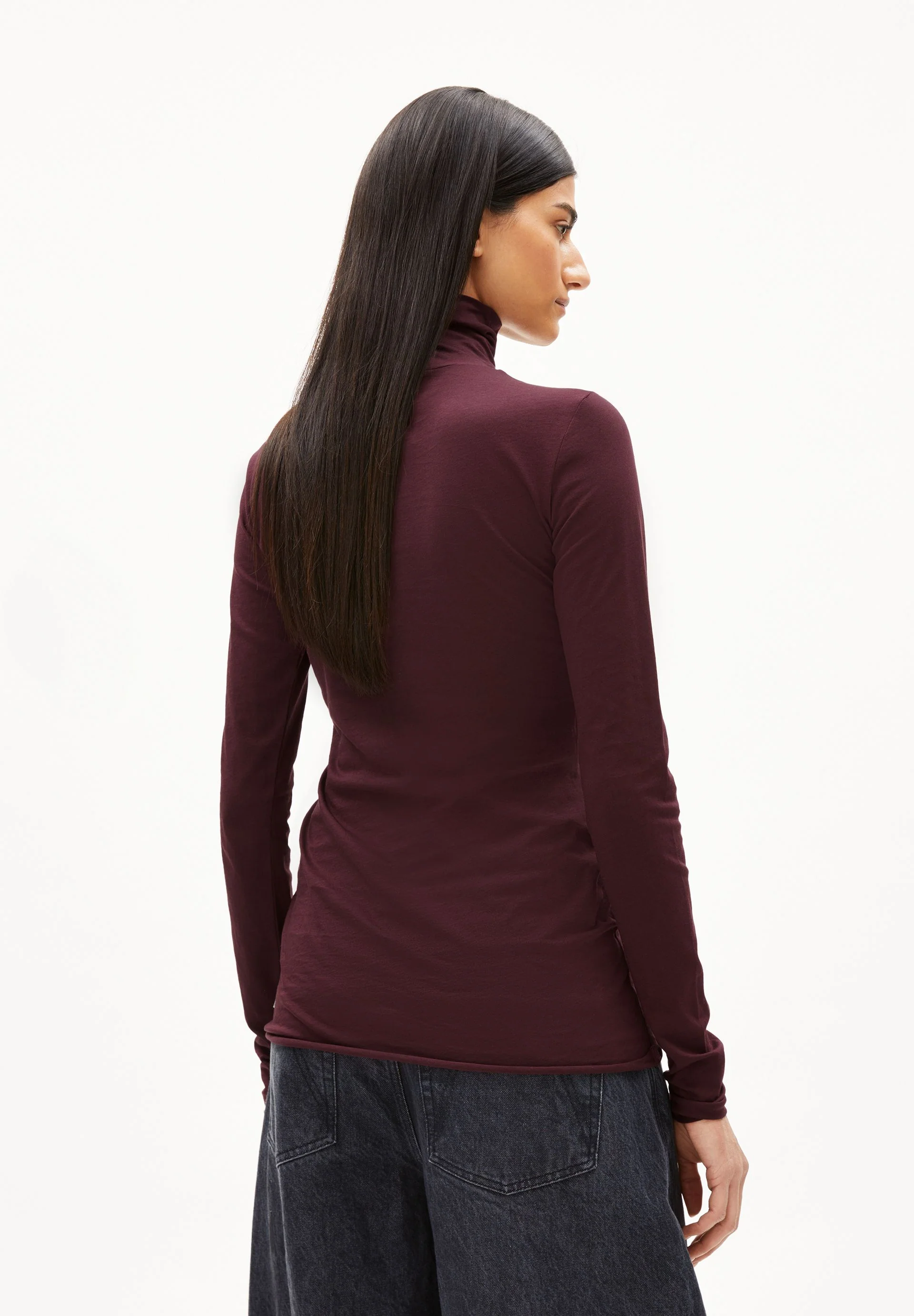 GRAZILIANAA SOFT LANGARMSHIRT | dark cranberry - Image 2