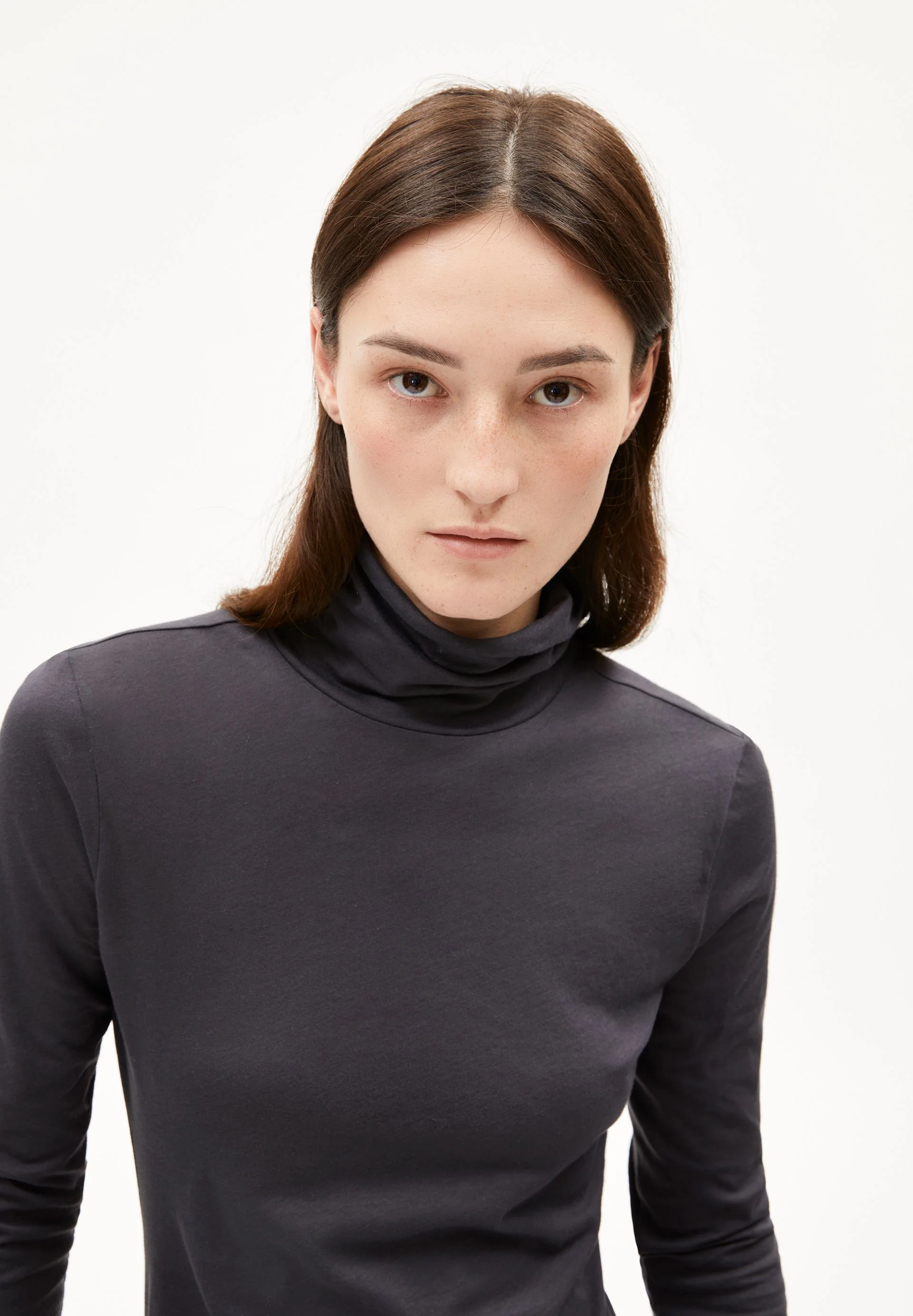 GRAZILIANAA SOFT LANGARMSHIRT | dark steel - Image 3