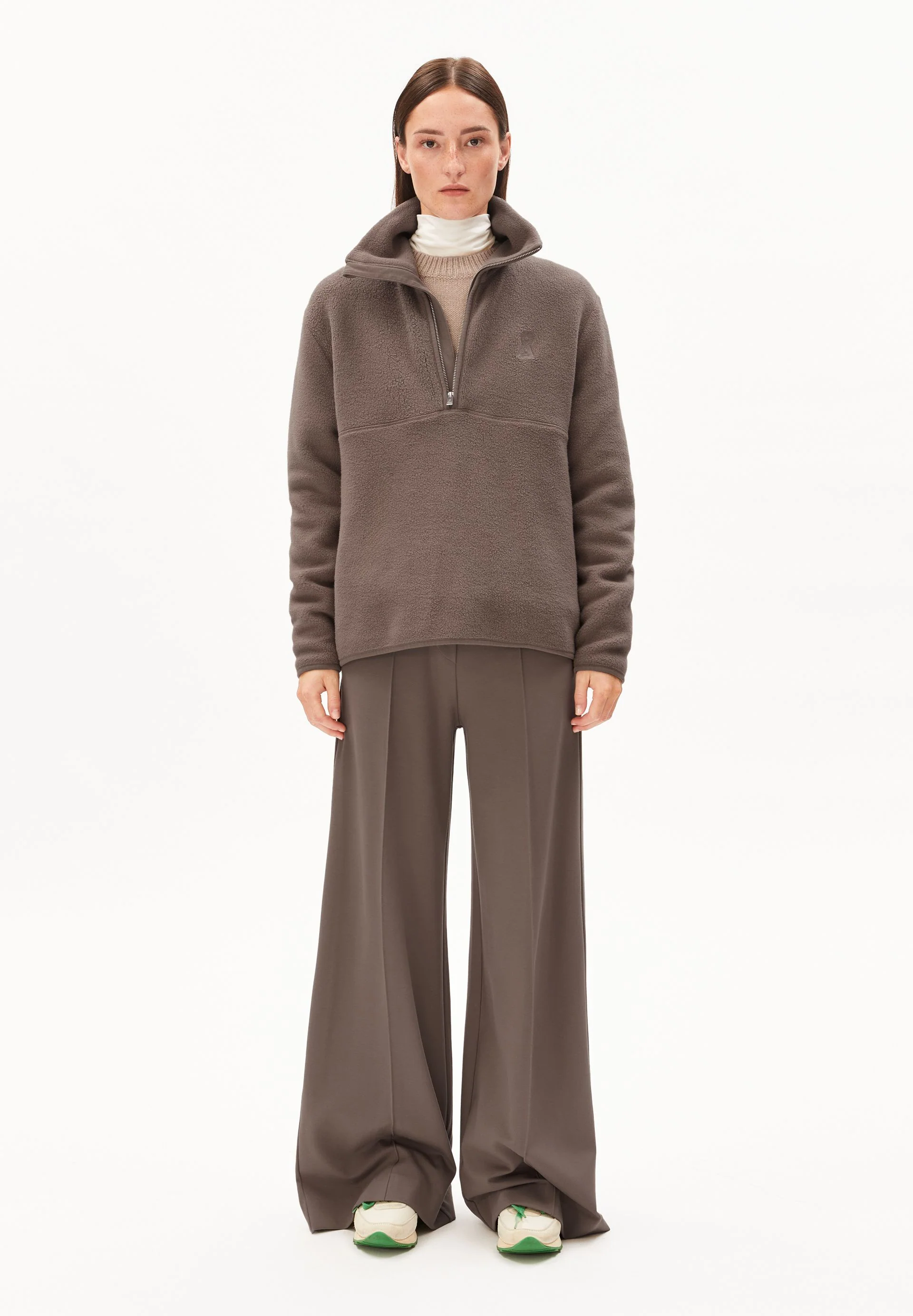 HAARLEENAA BAUMWOLL-FLEECE | walnut cream - Image 5