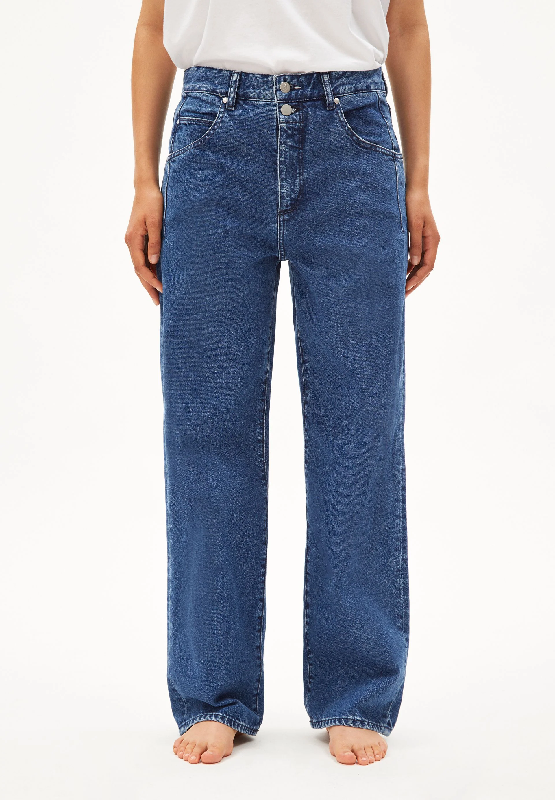 HAAYI LOW WAIST BAGGY JEANS | hyper blue