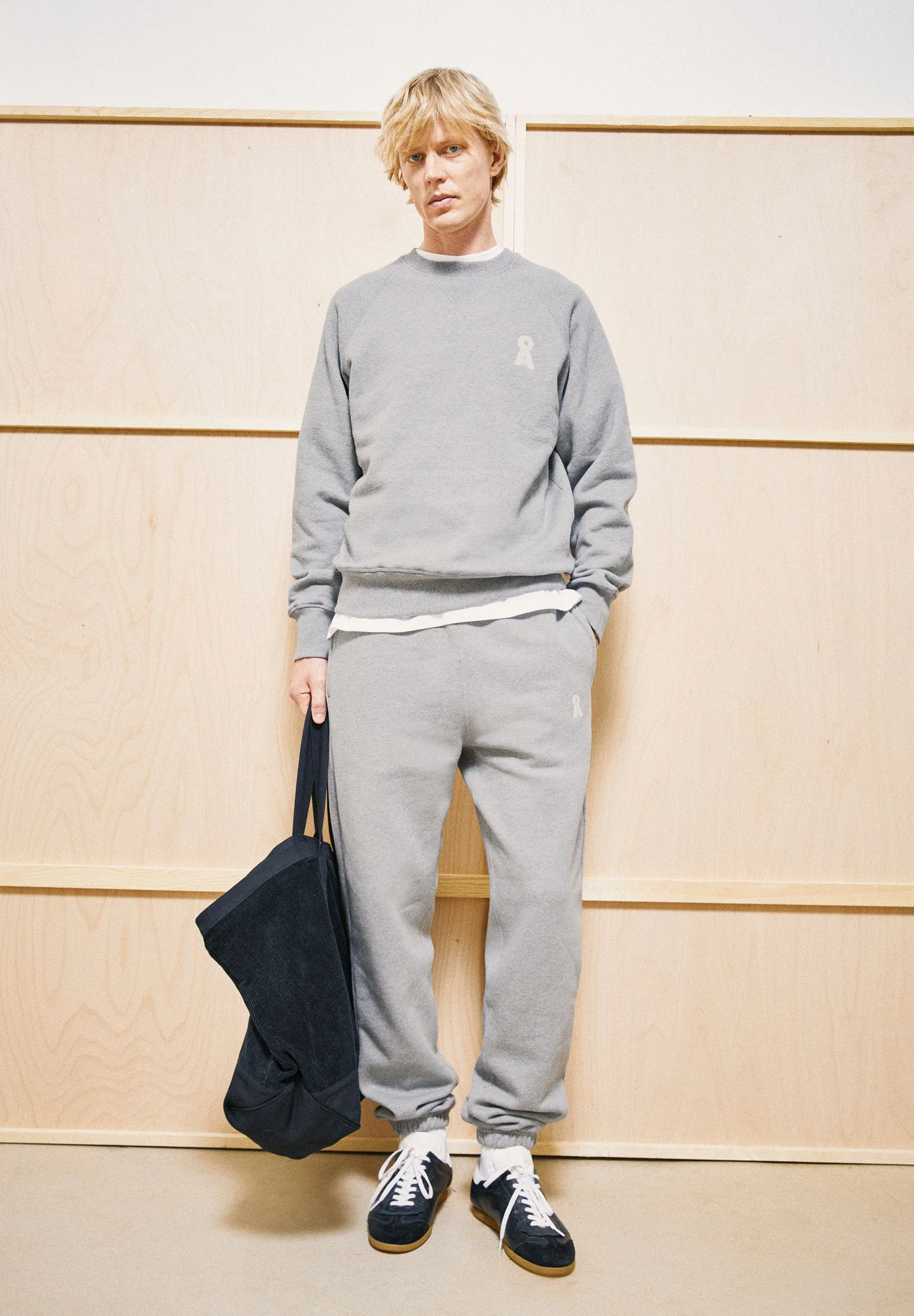 ICONIC Å BAASTI MELANGE SWEATPANTS | silver melange - Image 4
