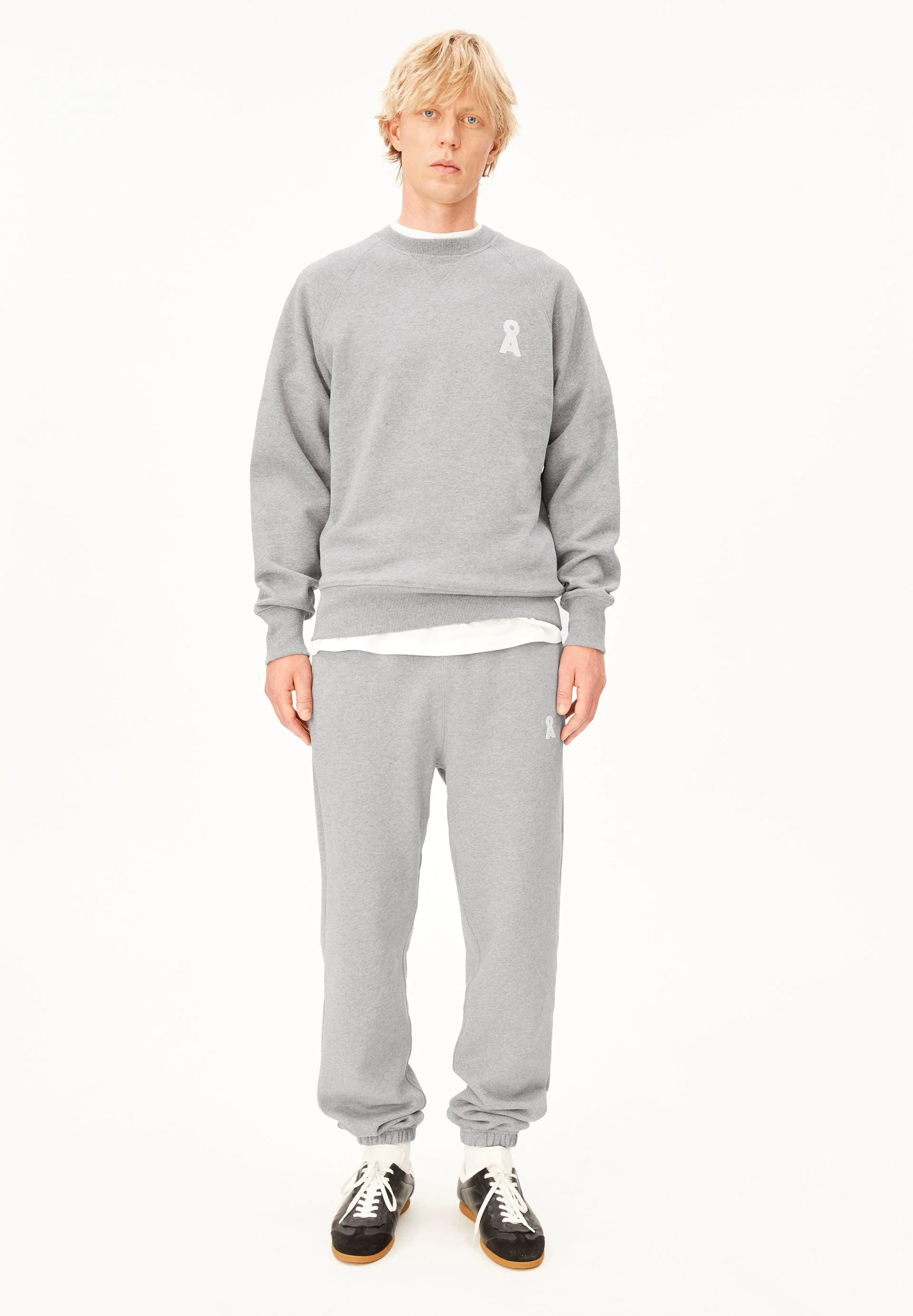 ICONIC Å BAASTI MELANGE SWEATPANTS | silver melange - Image 5