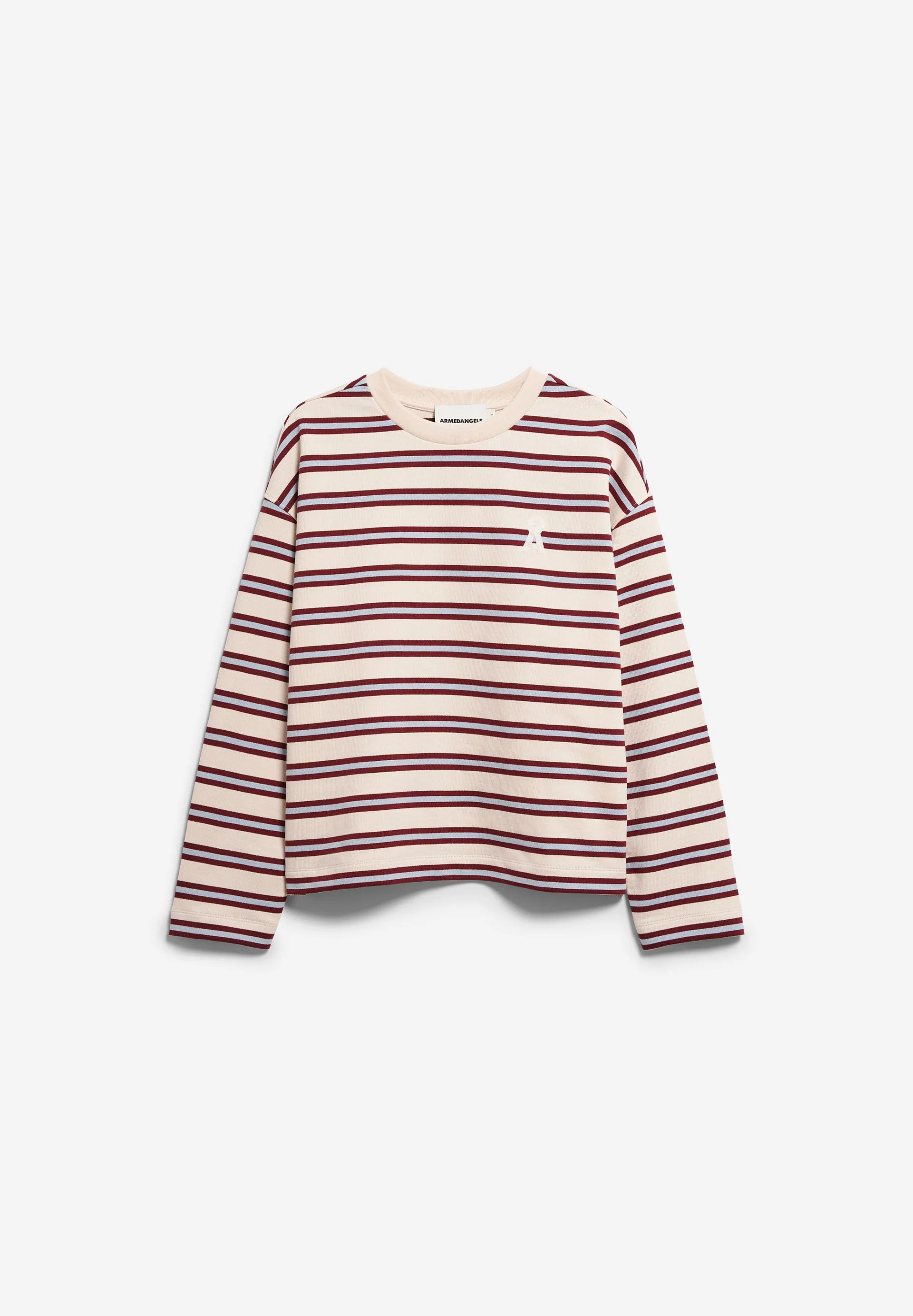 ICONIC Å FRANKAA BOLD SWEATSHIRT | undyed-velvet red-soft blue