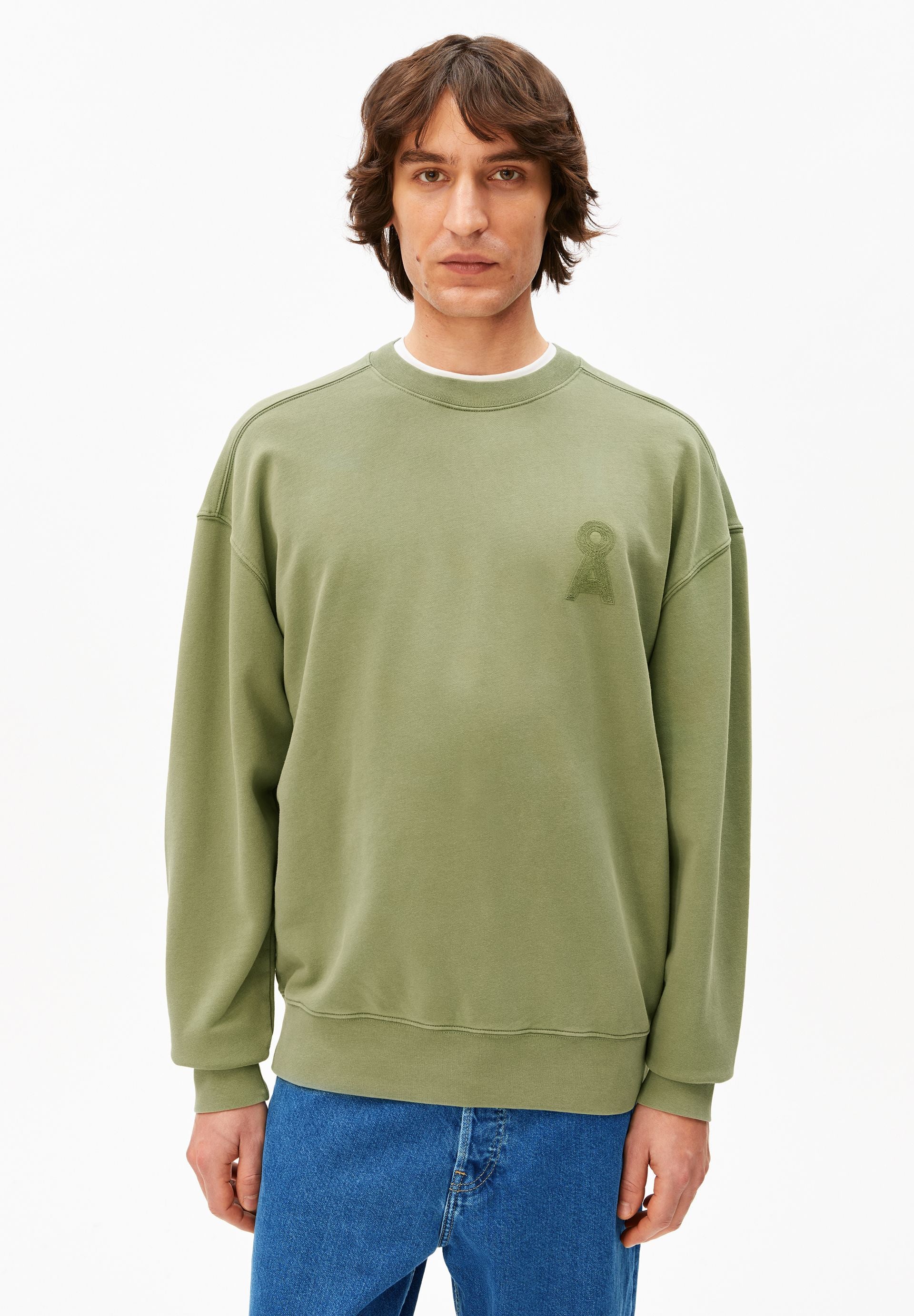 ICONIC Å GMT DYE SWEATSHIRT | fatigue green washed
