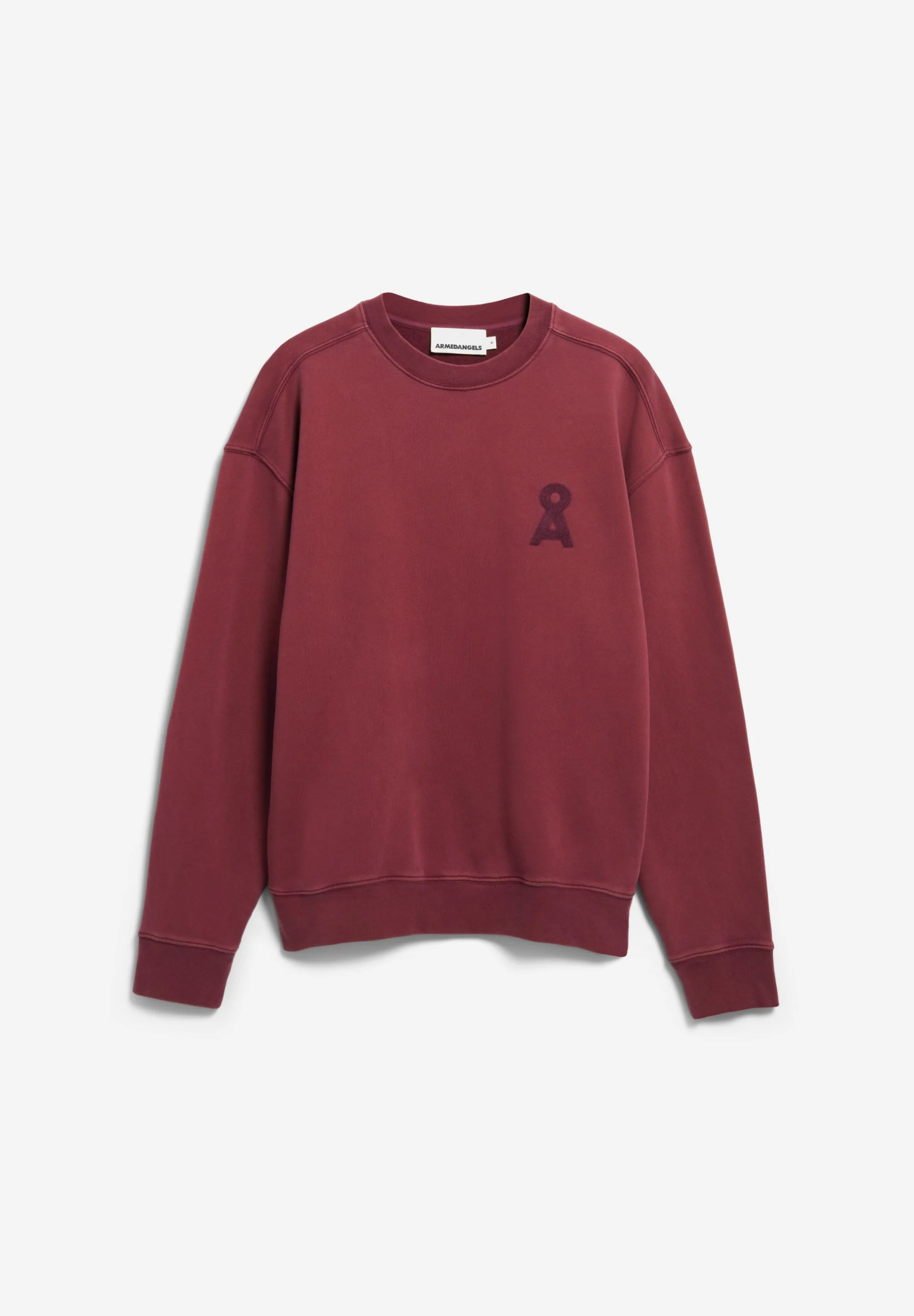 ICONIC Å GMT DYE SWEATSHIRT | velvet red washed - Image 6