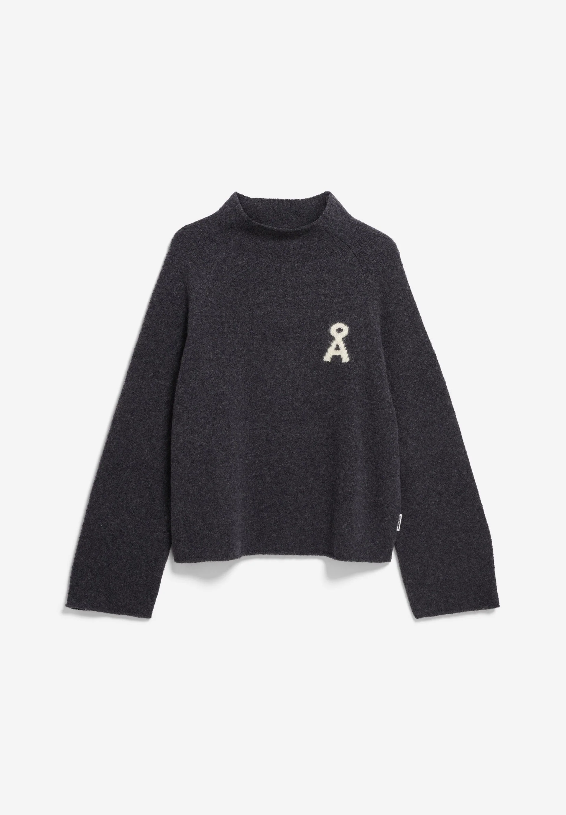 ICONIC Å BOUCLÉ STRICKPULLOVER | steel melange-oatmilk - Image 6