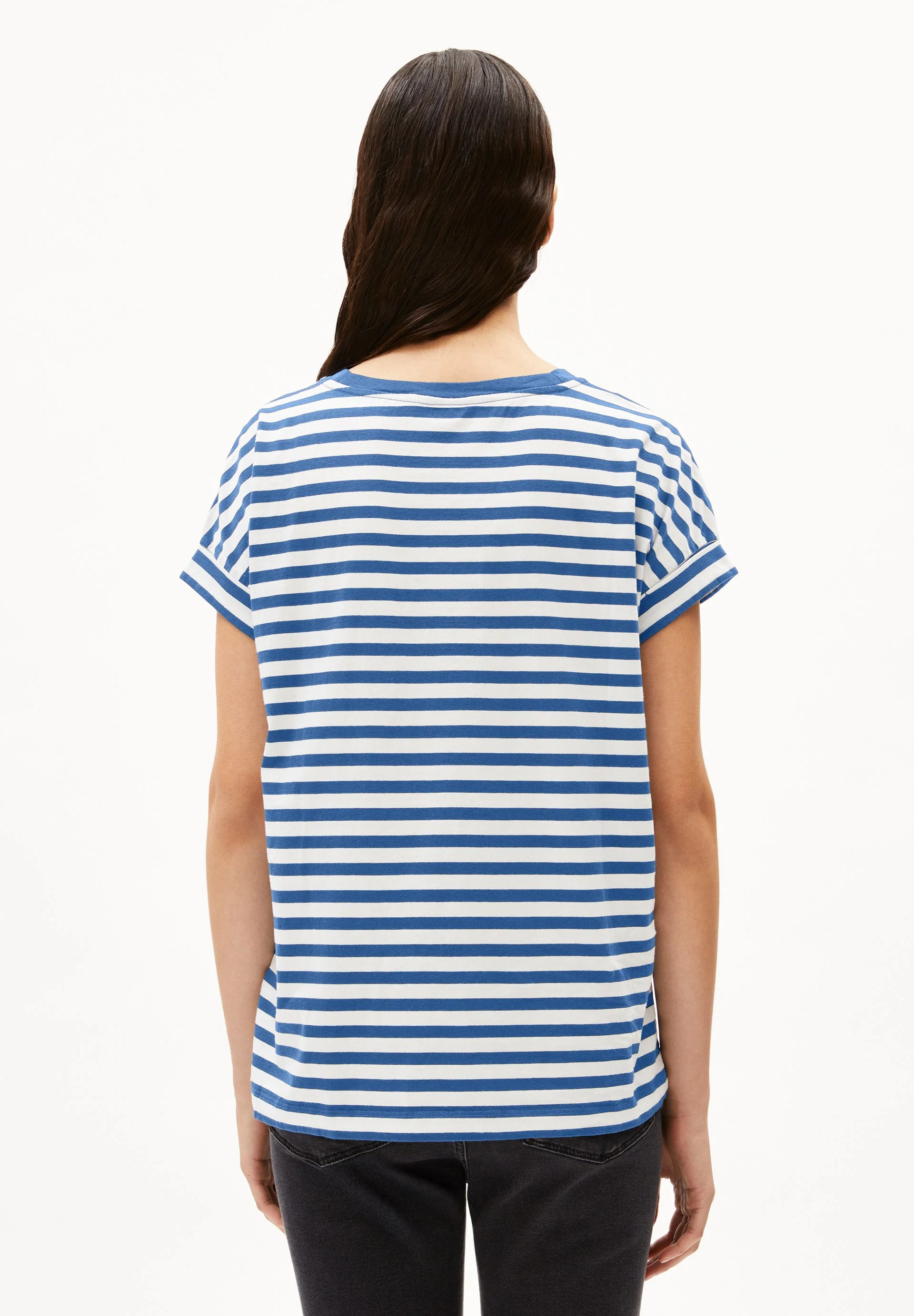 IDAARA GESTREIFTES T-SHIRT | white-dark morning - Image 2