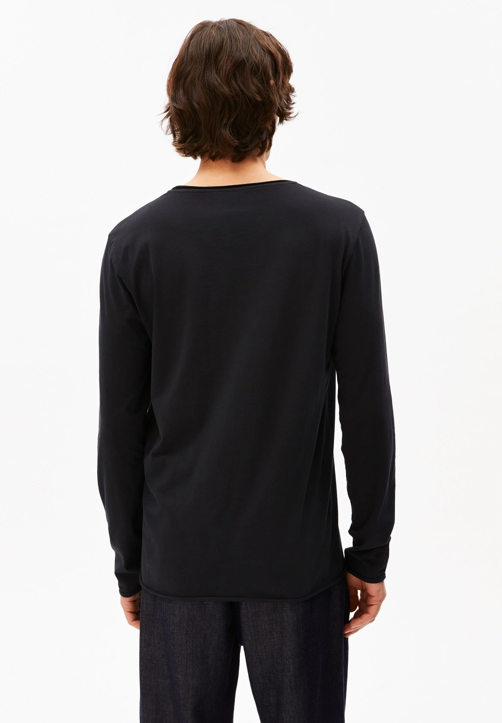 JAAMES BRUSHED LANGARMSHIRT | black - Image 2