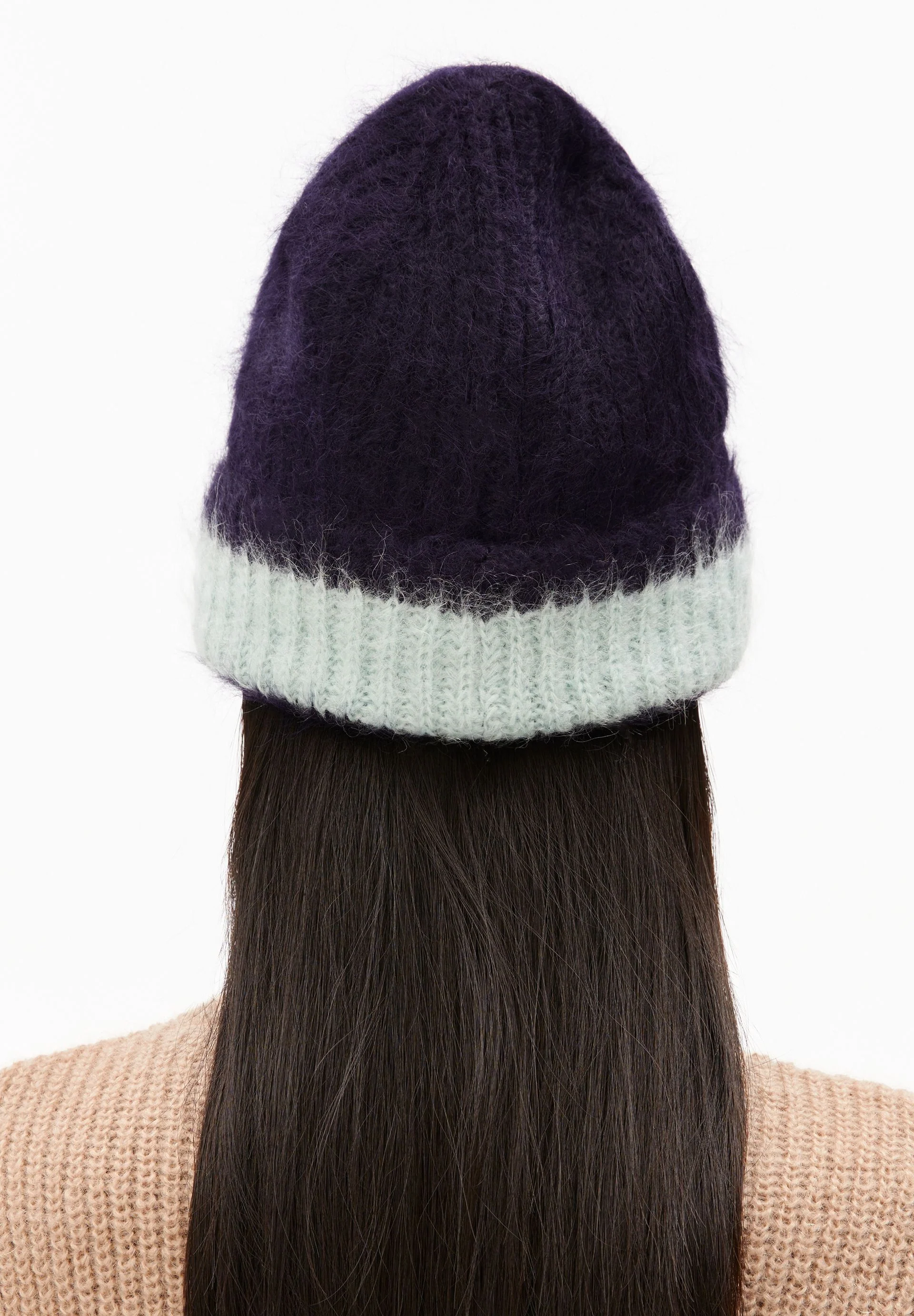 JUPILAA STRIPED UN-WASTED MÜTZE | night sky - polar green - Image 2