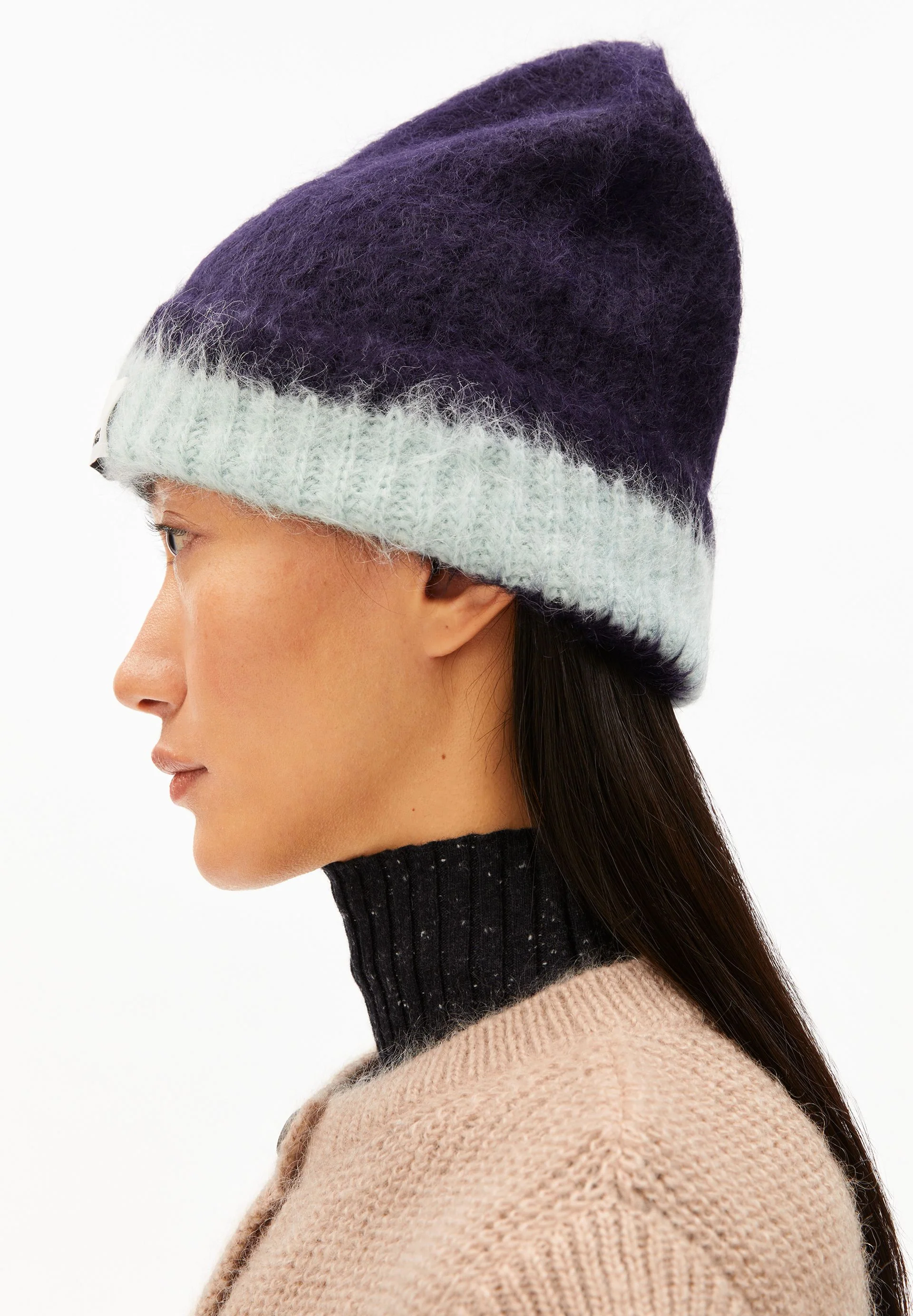 JUPILAA STRIPED UN-WASTED MÜTZE | night sky - polar green - Image 3