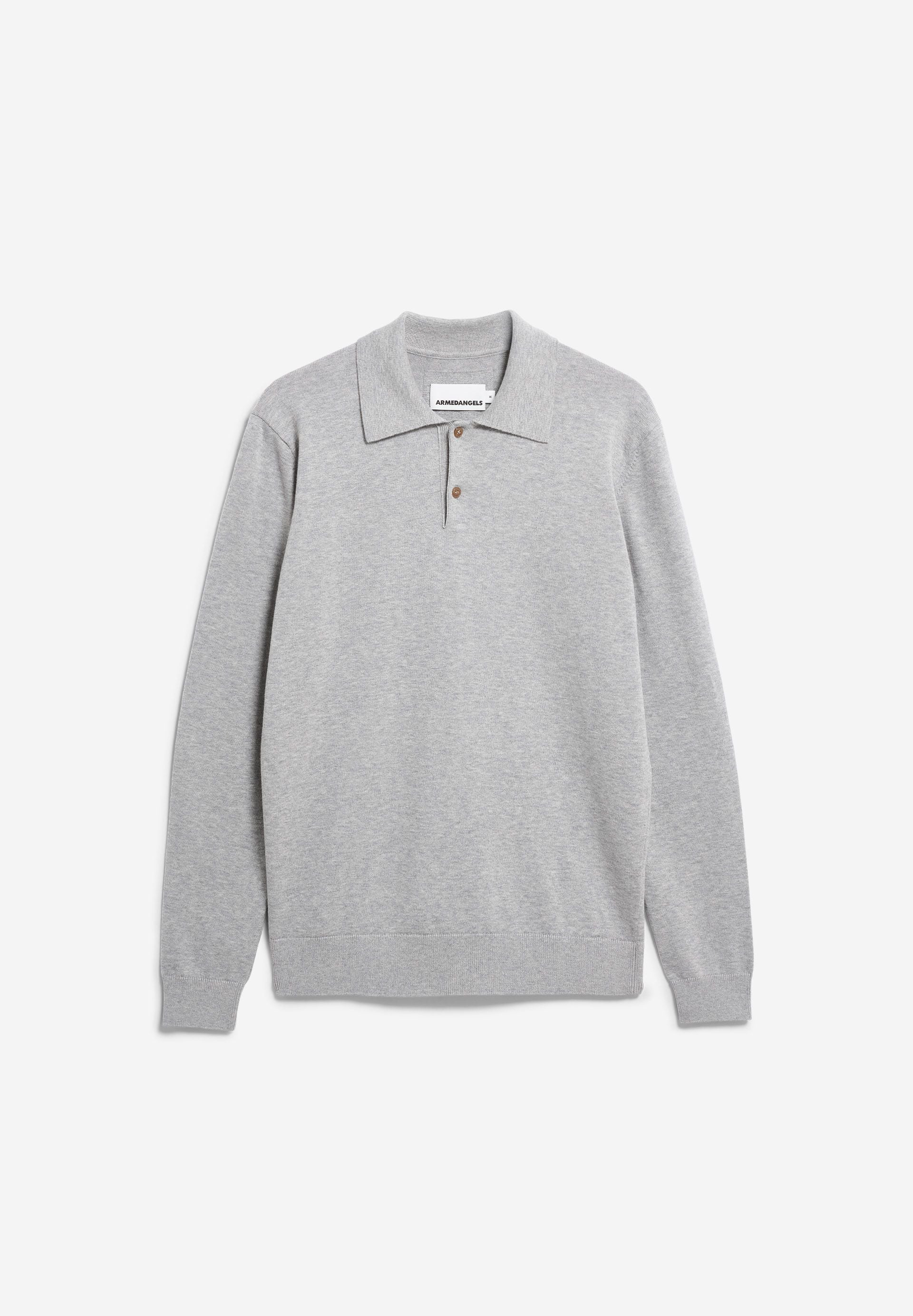 LANGÄRMLIGER STRICKPULLOVER | silver melange - Image 6