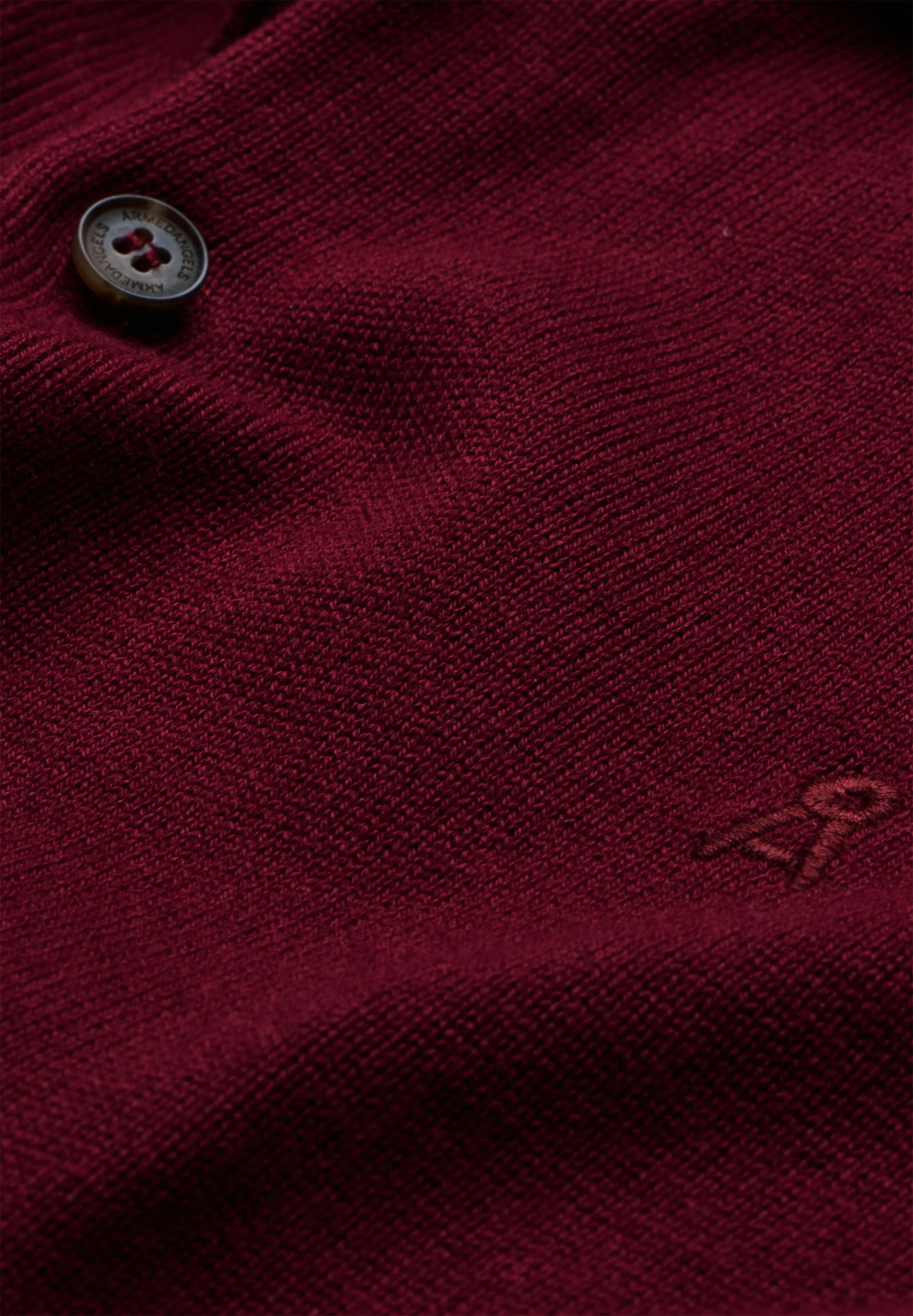 LANGÄRMLIGER STRICKPULLOVER | velvet red - Image 6