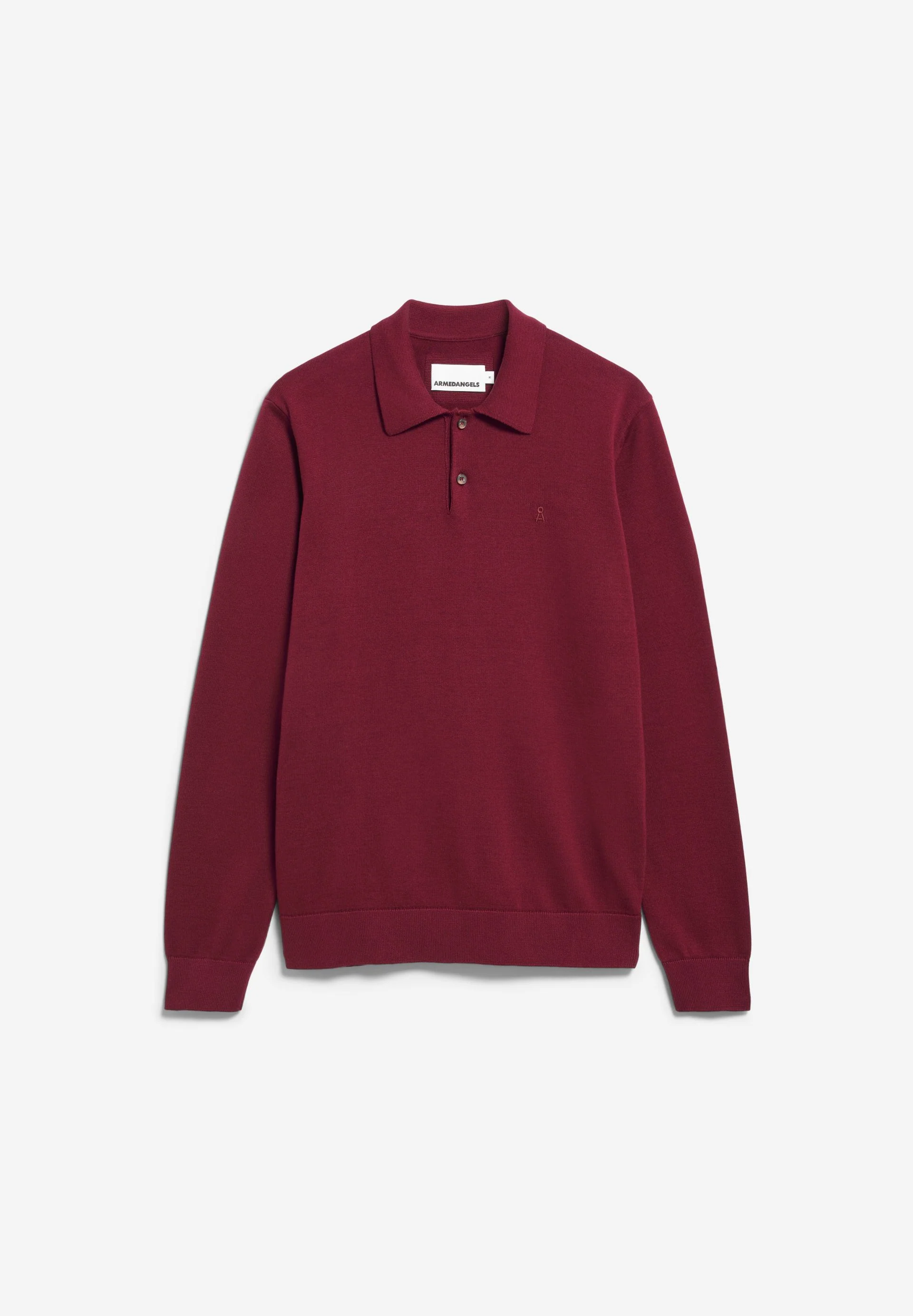 LANGÄRMLIGER STRICKPULLOVER | velvet red - Image 7
