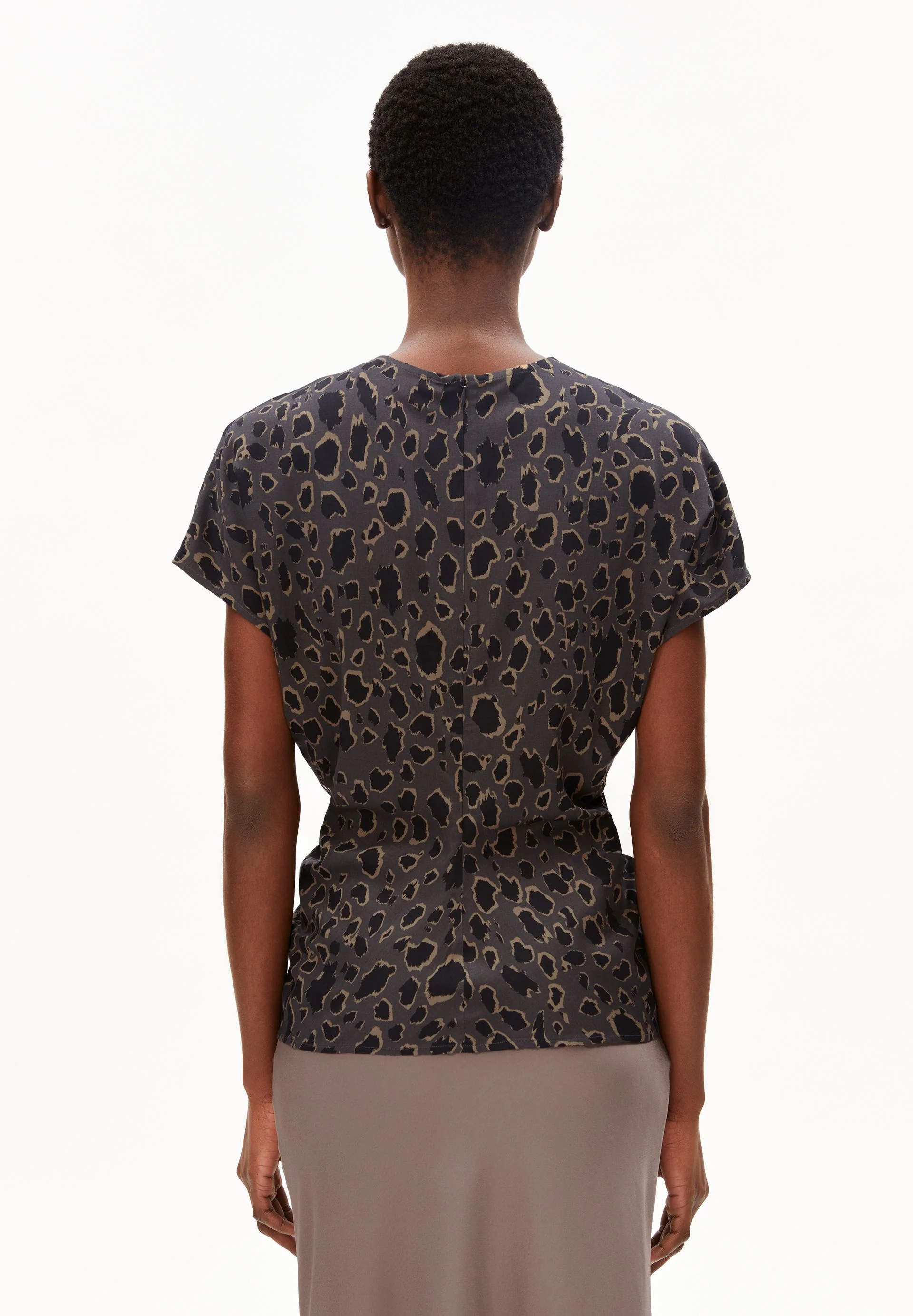 LEO-FLEDERMAUSÄRMEL-BLUSE | dark steel-black - Image 2