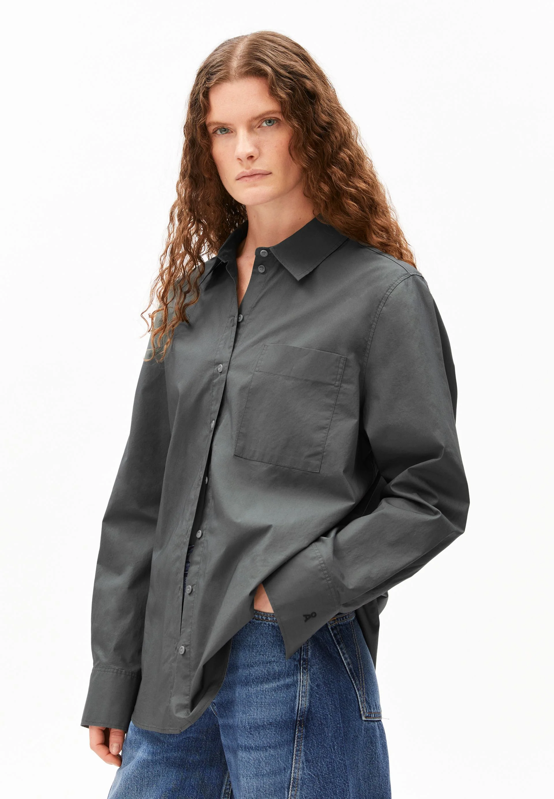 LOOSE POPLIN SHIRT BLOUSE - Image 2