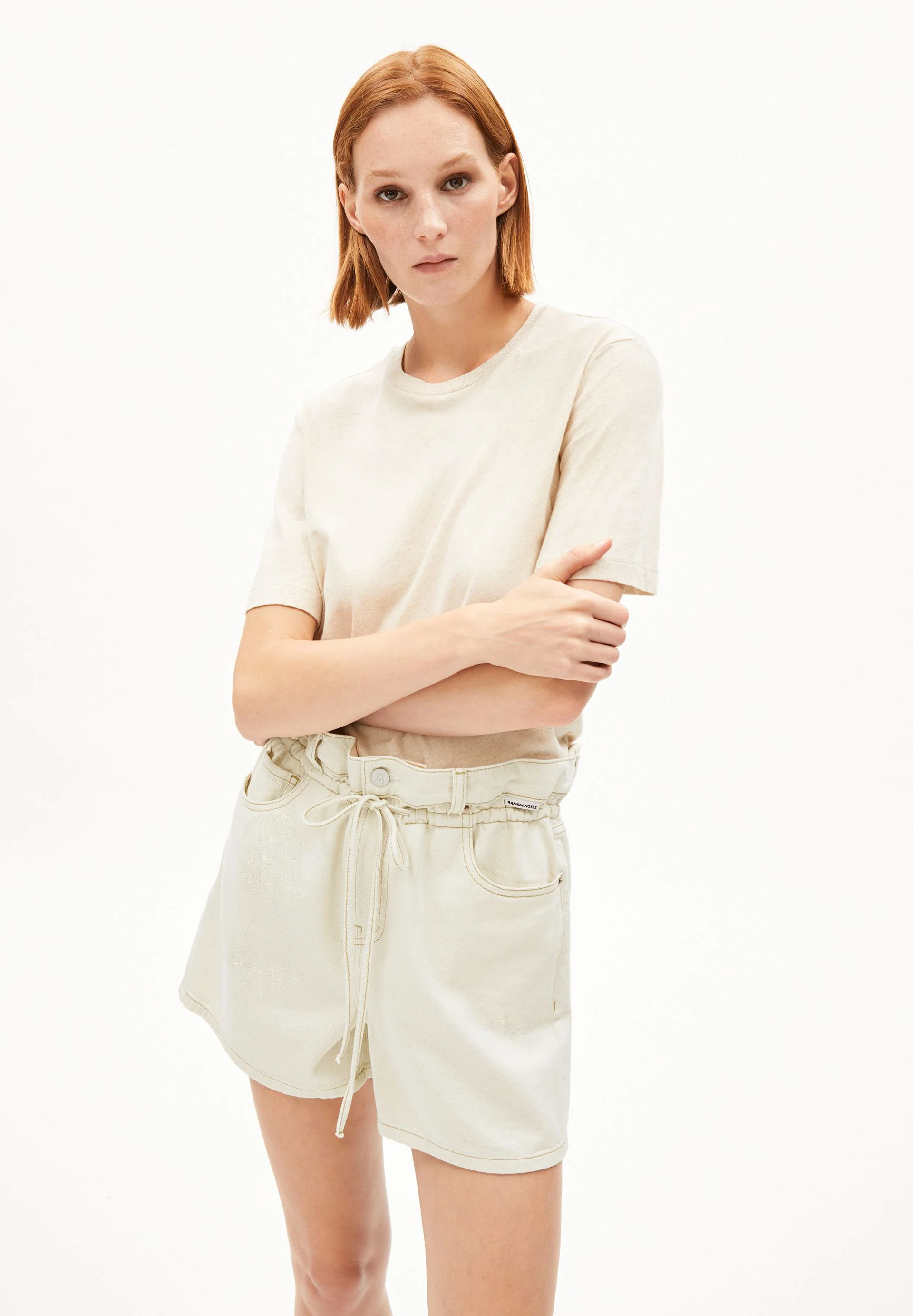 LUALAA LEINEN-MIX T-SHIRT | undyed