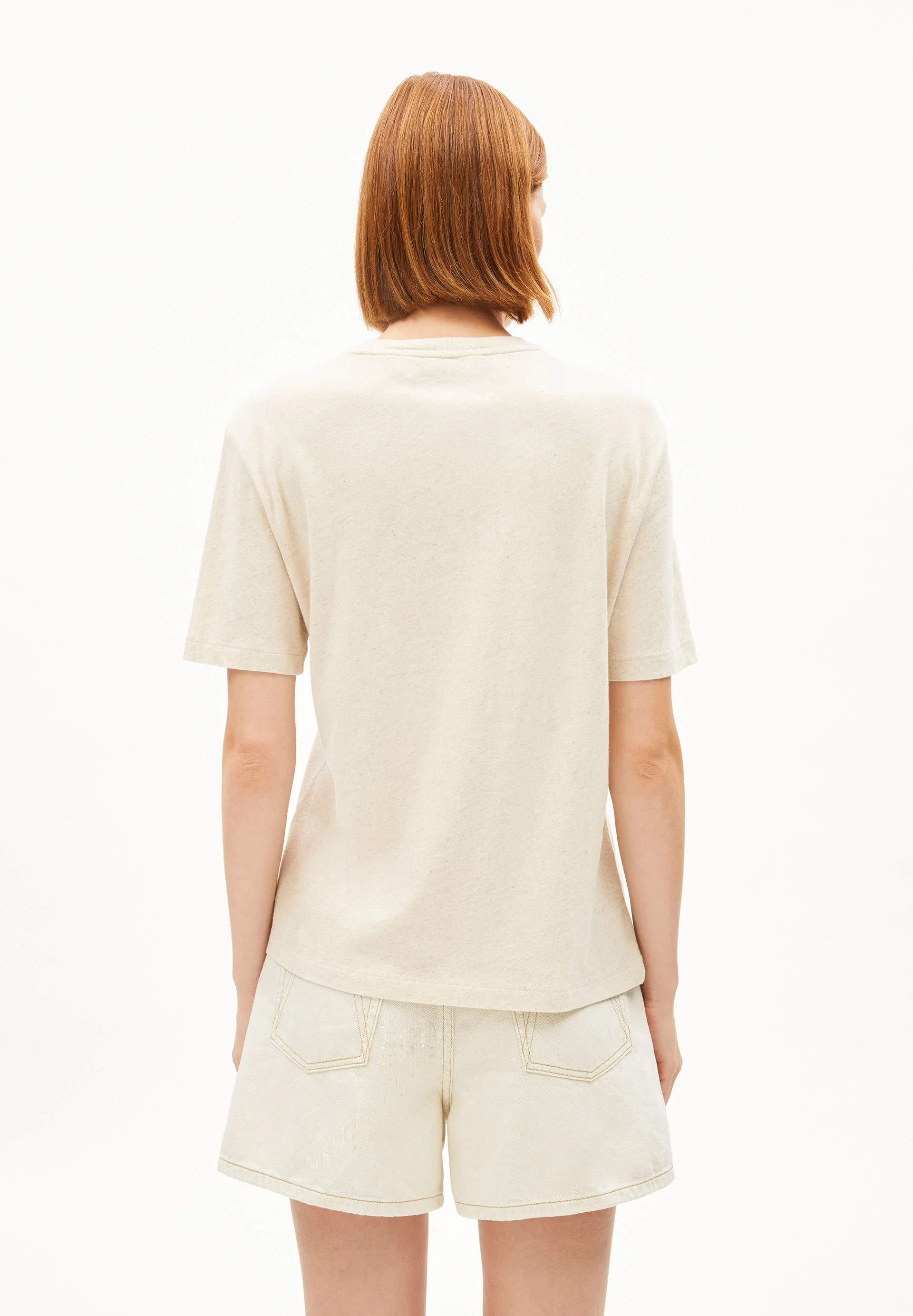 LUALAA LEINEN-MIX T-SHIRT | undyed - Image 2
