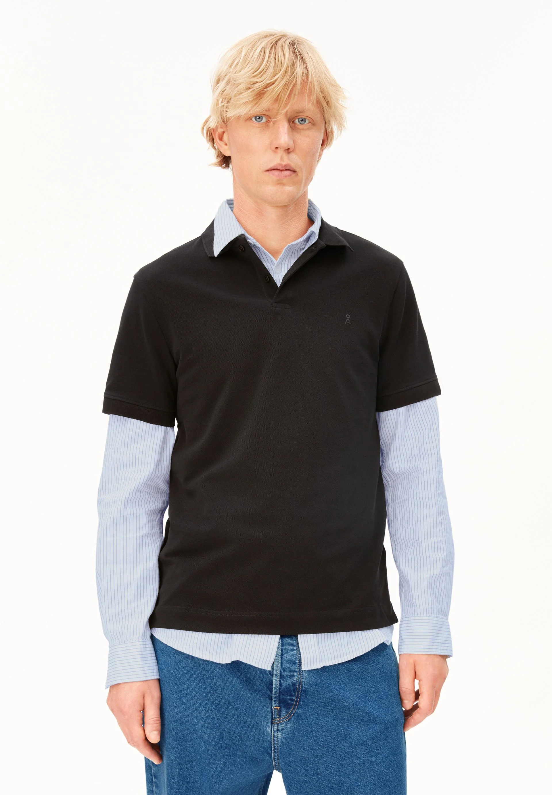 MAARIO POLOSHIRT | black