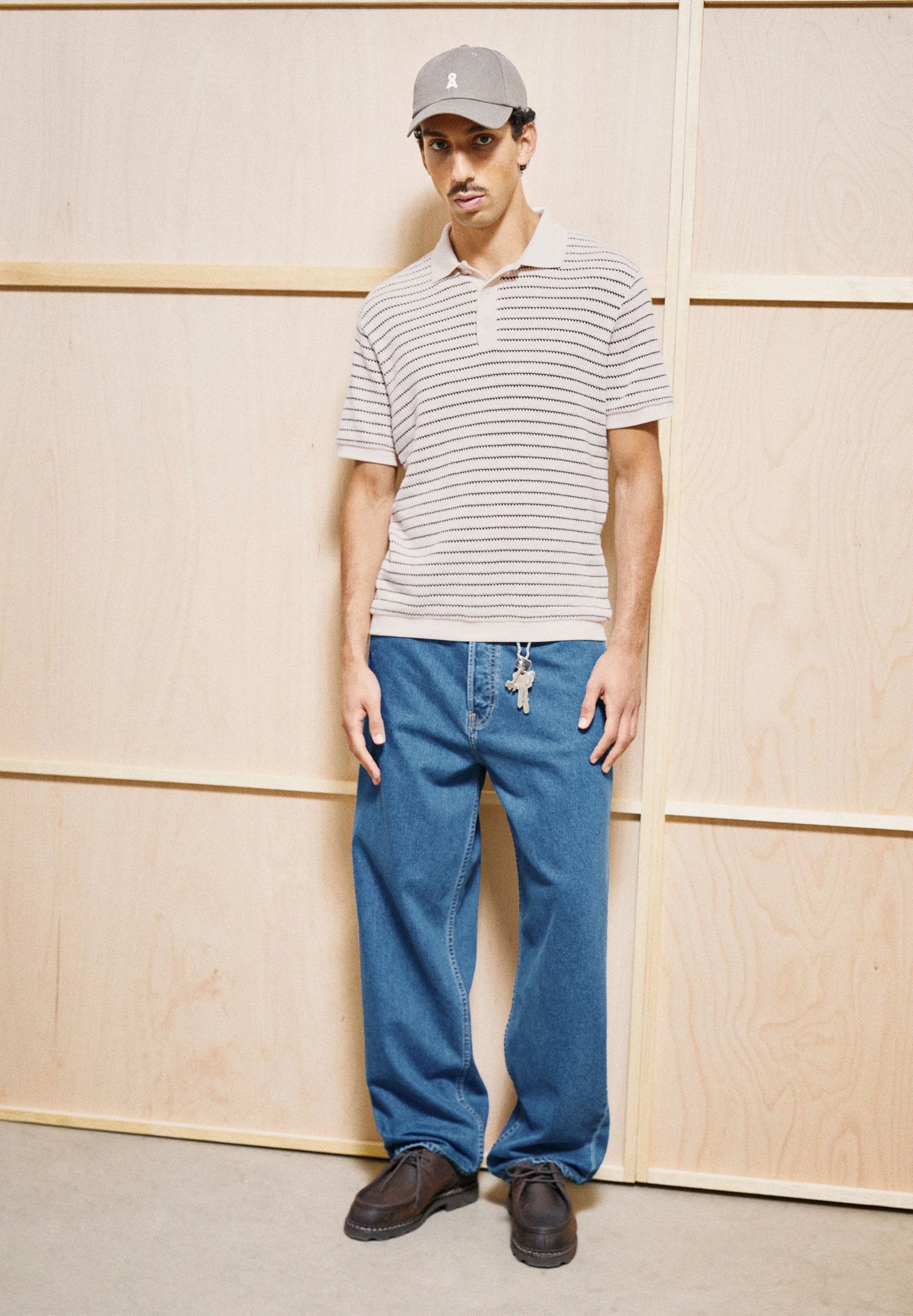 MAARIO STRICK-POLOSHIRT | pure-claystone - Image 4