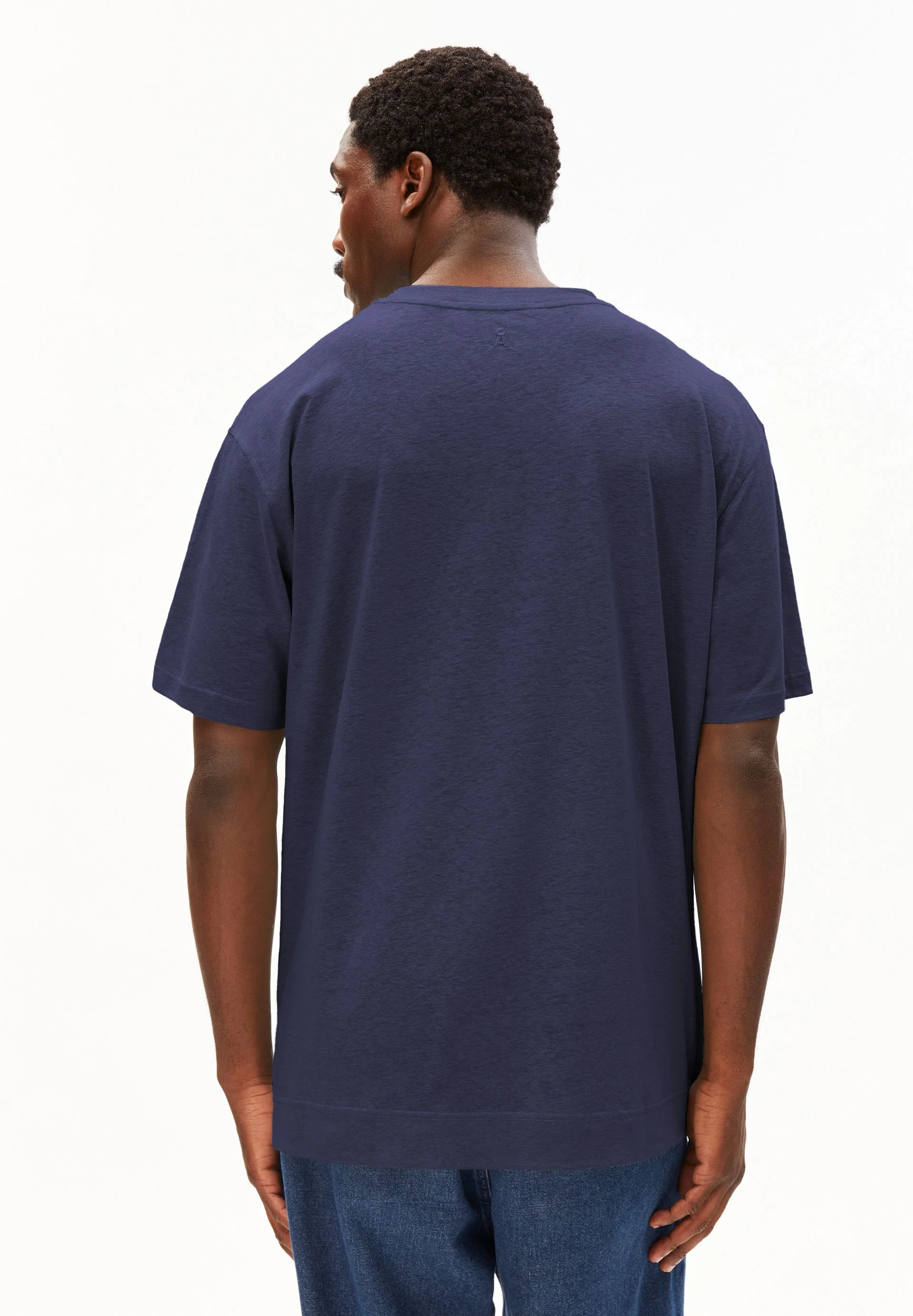 MAARKOS LEINEN-MIX T-SHIRT | tinted navy - Image 2