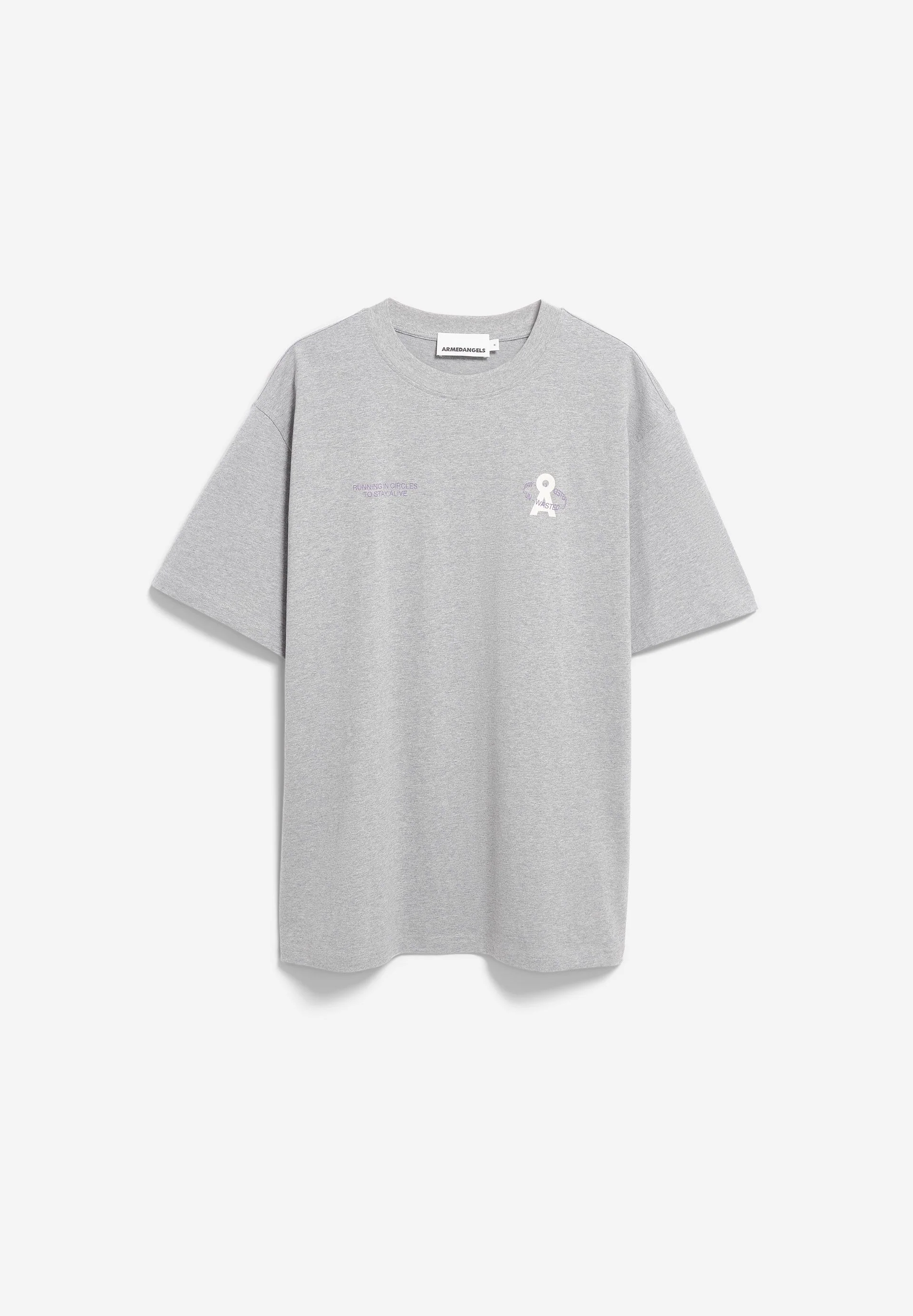 MAARKOS UN-WASTED T-SHIRT | silver melange - Image 7