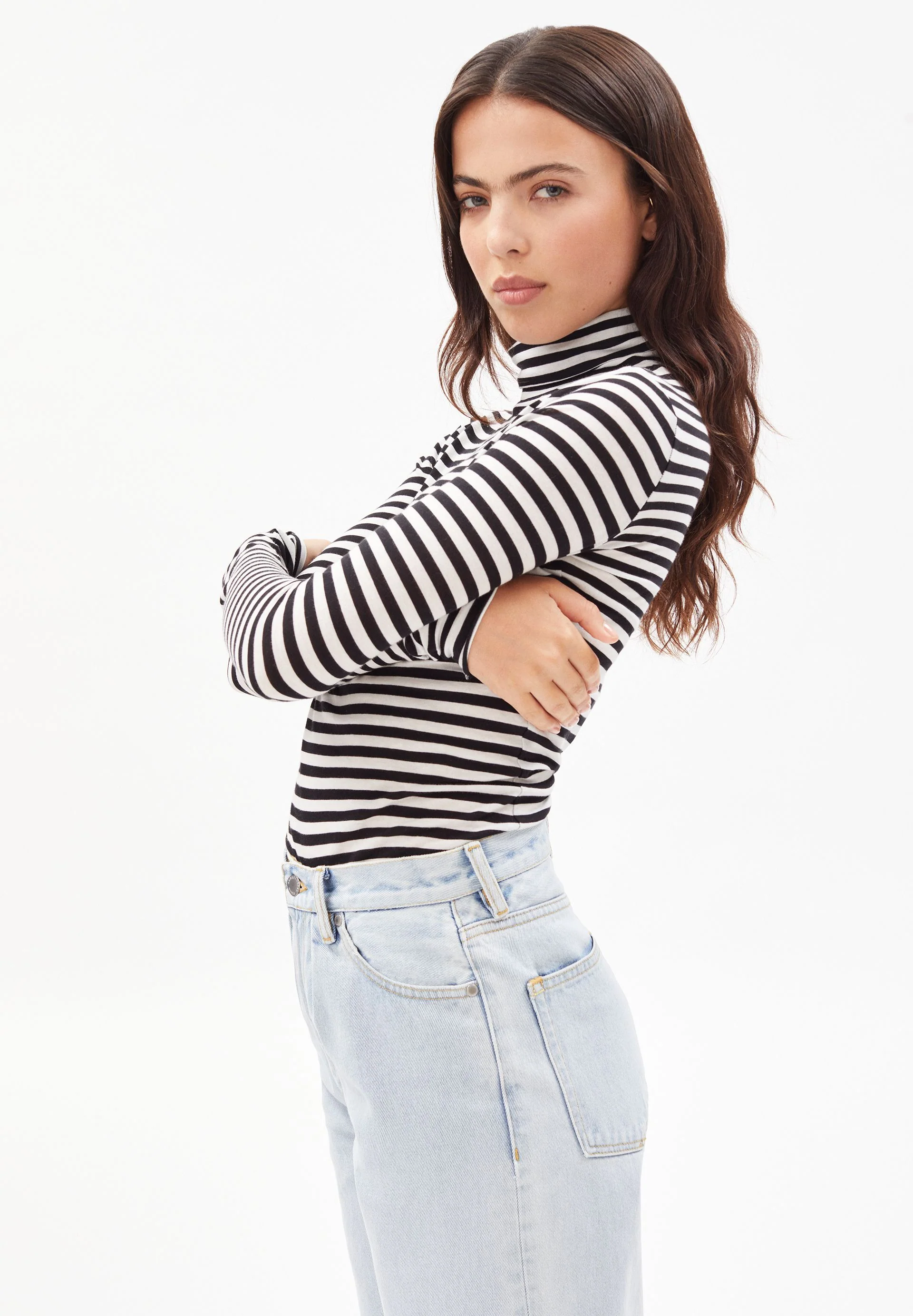 MALENAA STRIPES | black-oatmilk
